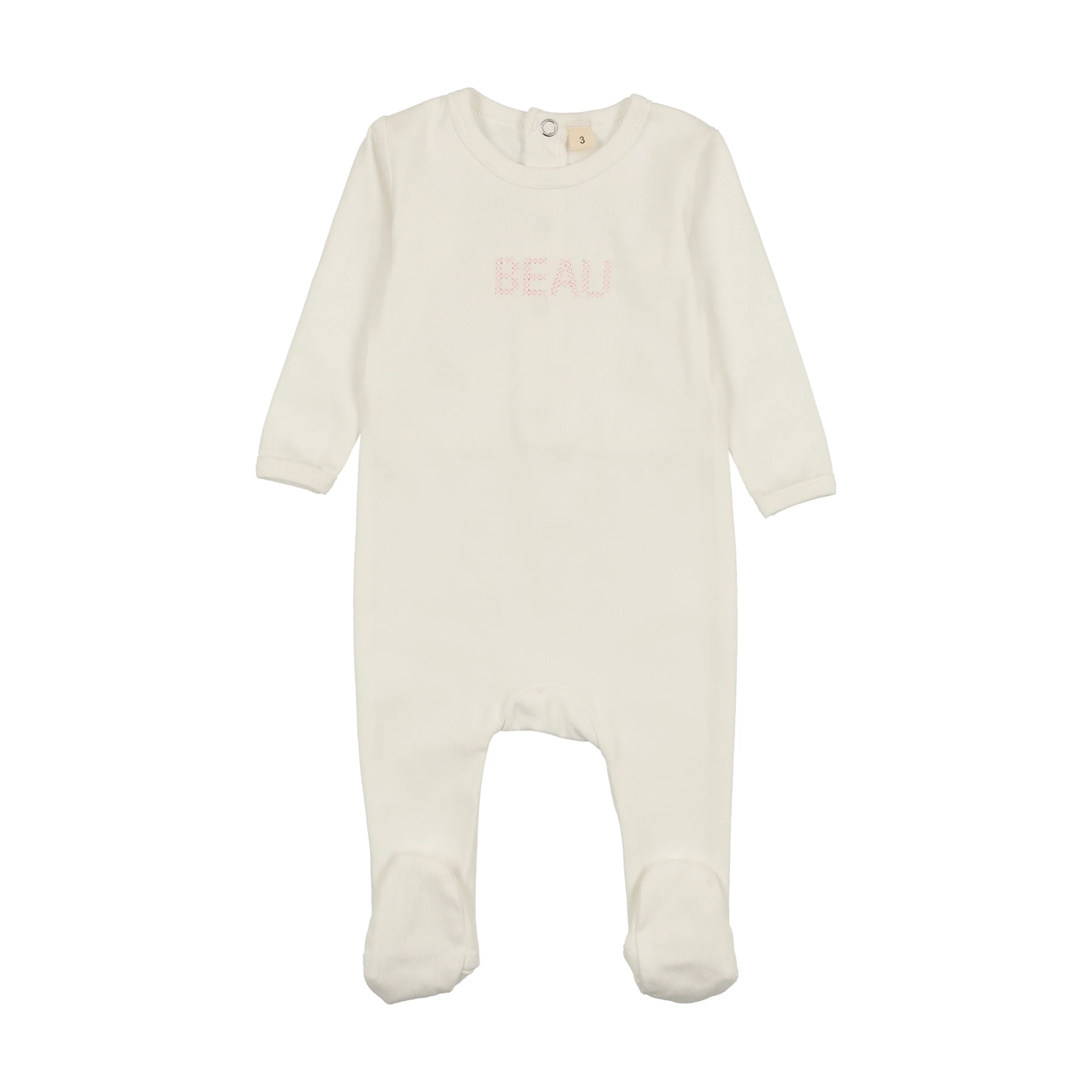 Bonjoy White/Pink Beau Footie Set - Image 2