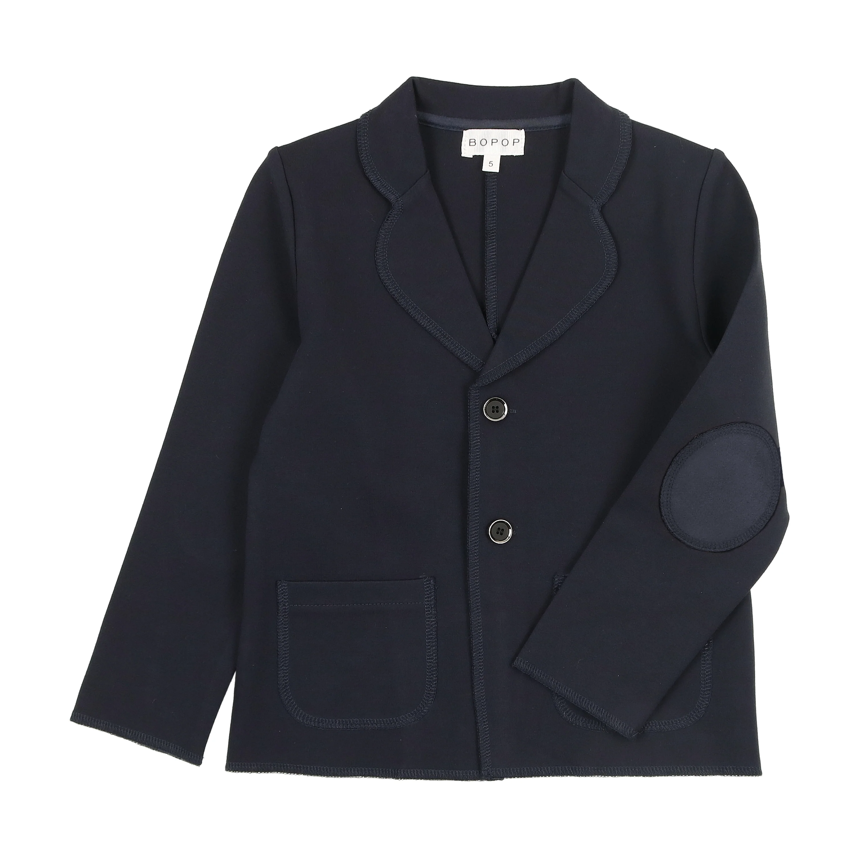 Bopop Blazers Navy Boys  Jacket With Patches