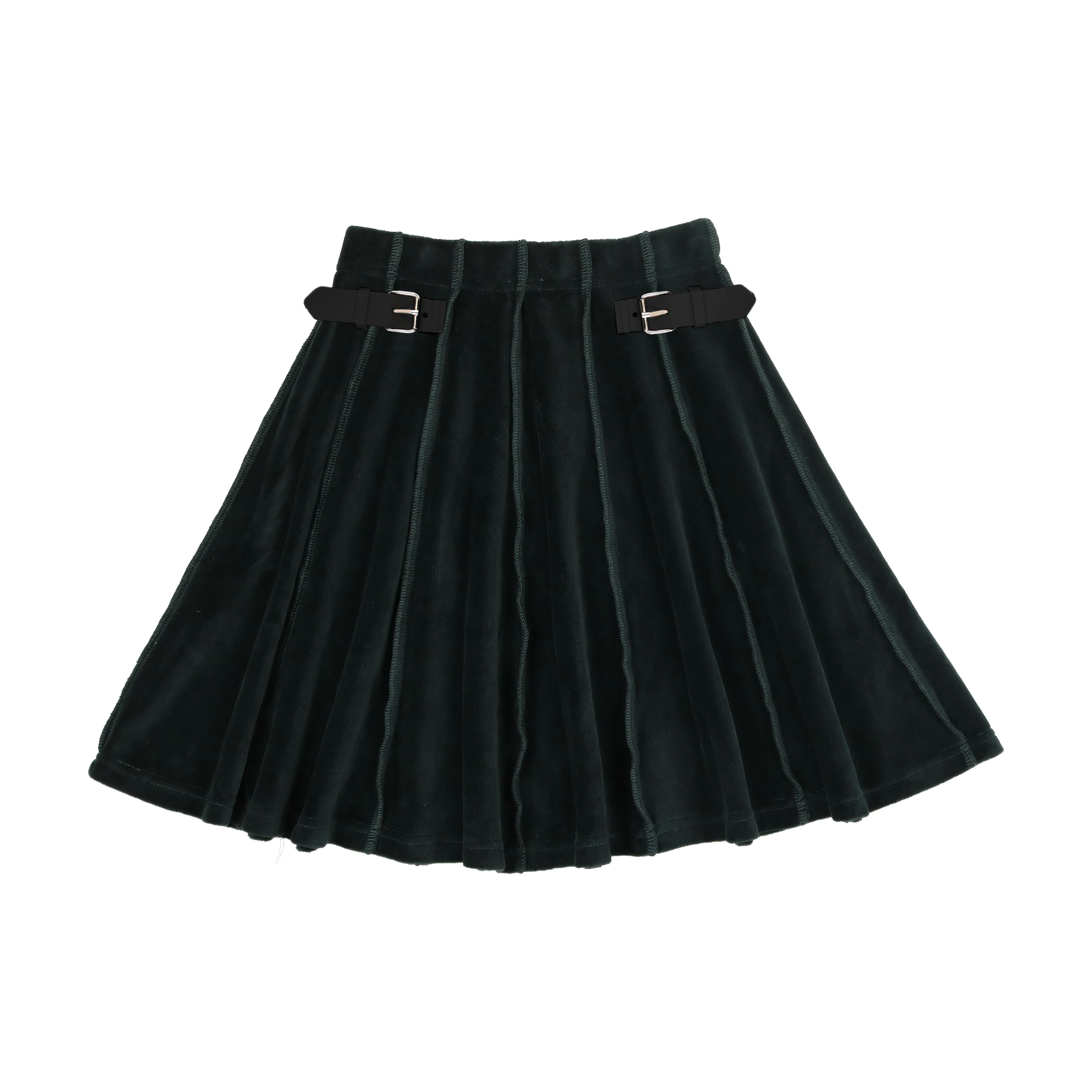 Bopop Buckle Collection Hunter Green Skirt