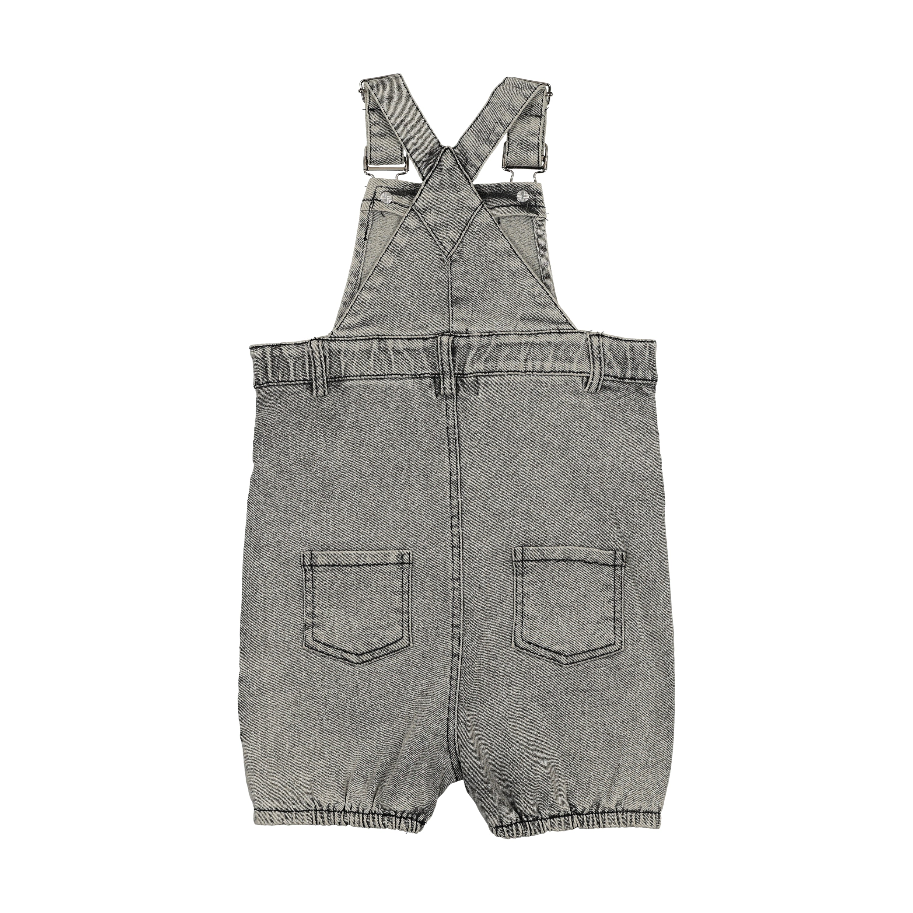 Bopop Grey Denim Romper (Grey Denim) - Image 2