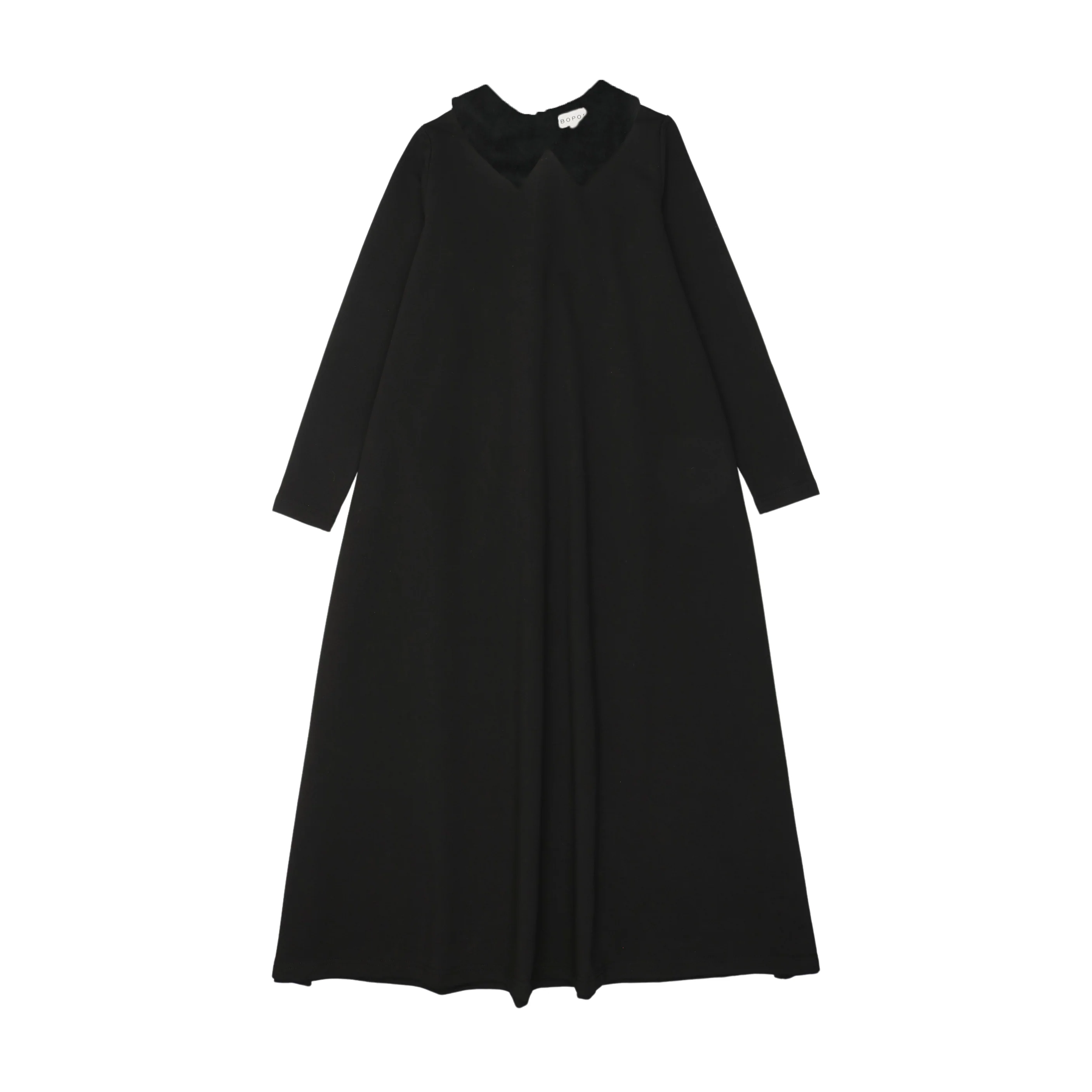 Bopop Maxi Dresswear Velvet Collar Maxi Long
