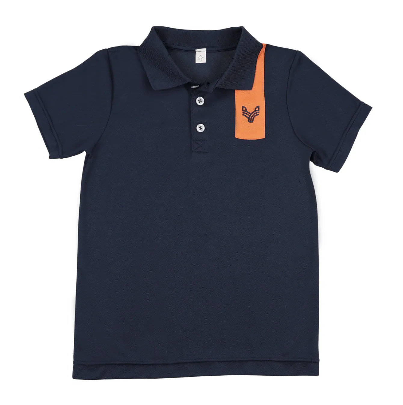Bopop Navy - Orange Block Polo  PL773