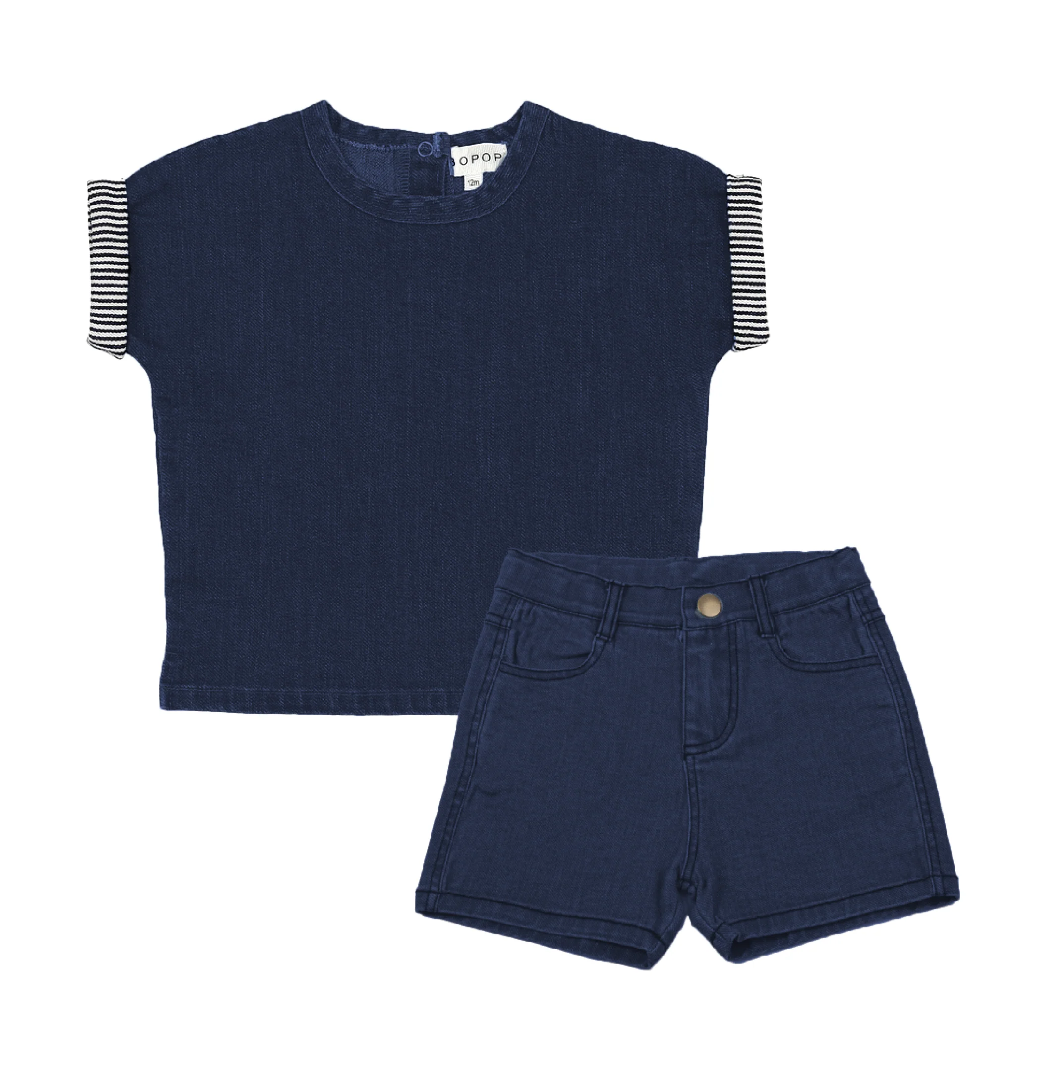 Bopop Pinstripe - Toddler Boys Set (pinstripe) TR151