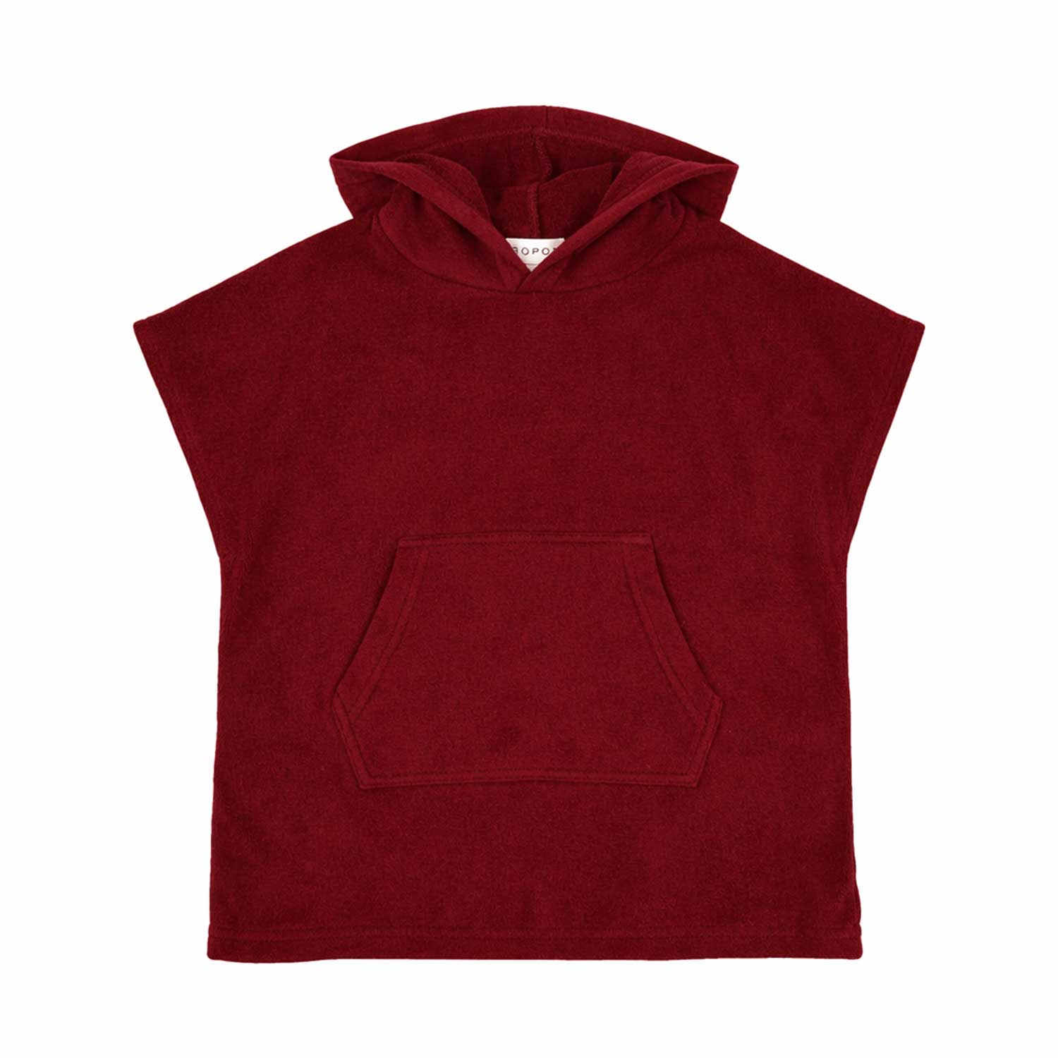 Bopop Red Terry Poncho - Anchor (Swimwear)