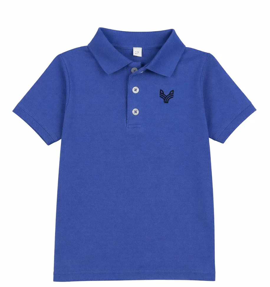 Bopop Royal Blue Emblem Polo PL768