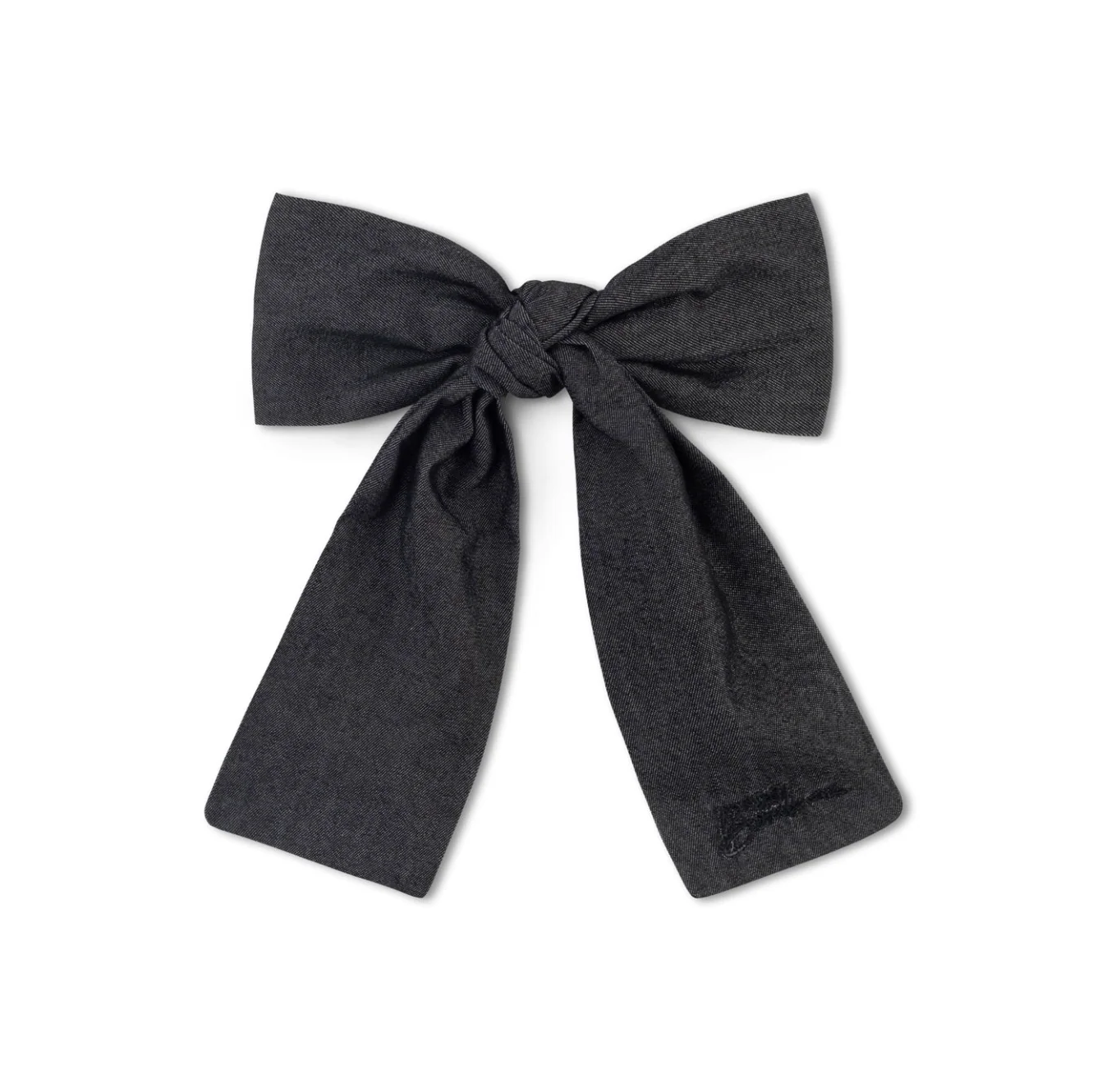 BOWBON BLACK DENIM BOW- Final Sale