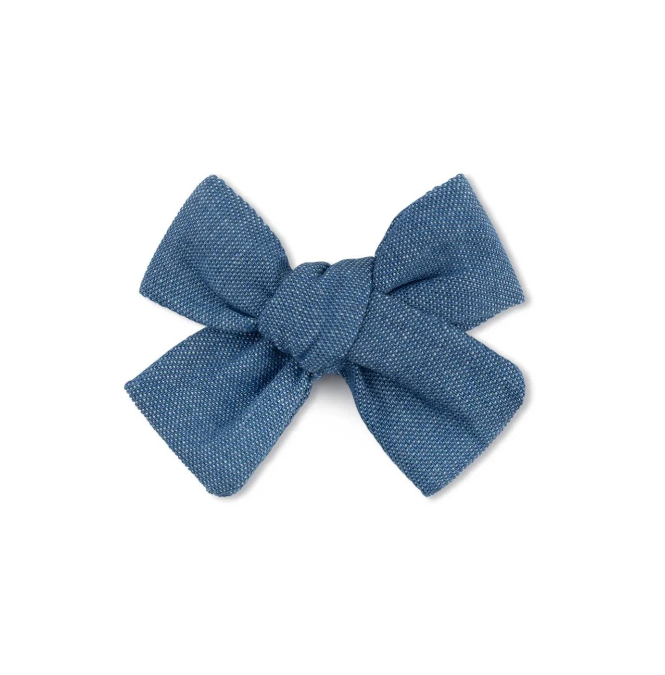 BOWBON BLUE DENIM BOW CLIP- Final Sale