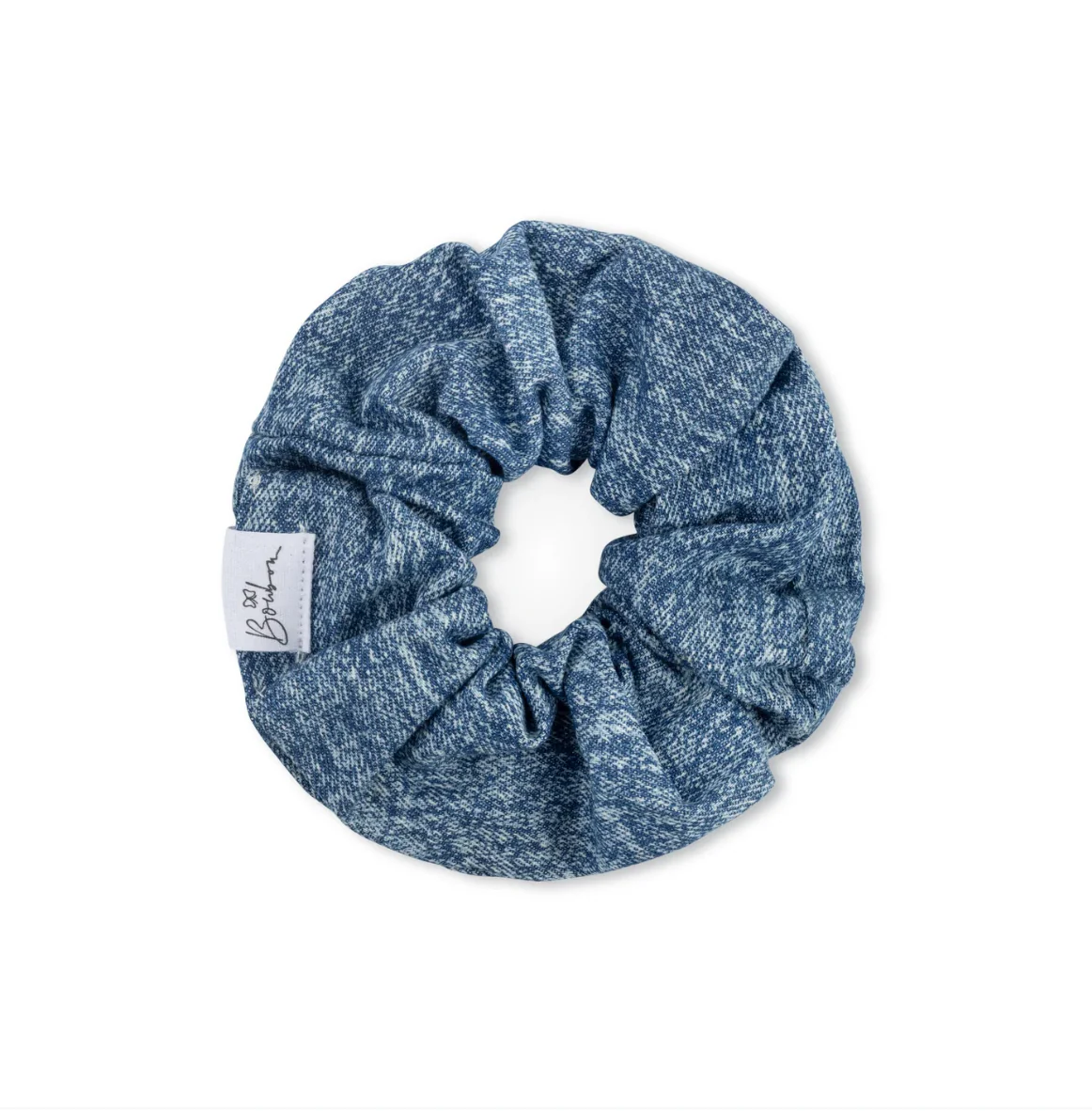 BOWBON BLUE DENIM SCRUNCHIE- Final Sale