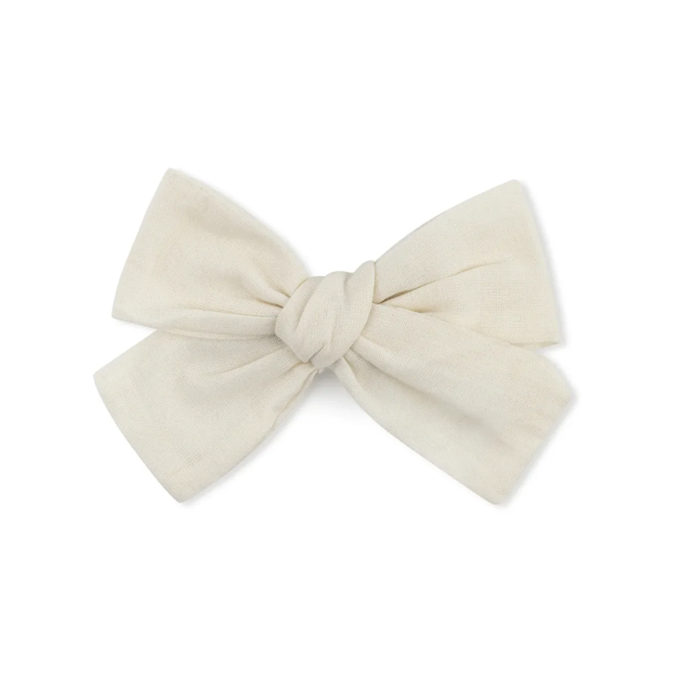BOWBON CREAM BOW CLIP- Final Sale