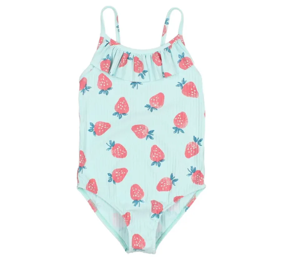 Buho Aqua Strawberry Maillot Bathing Suit