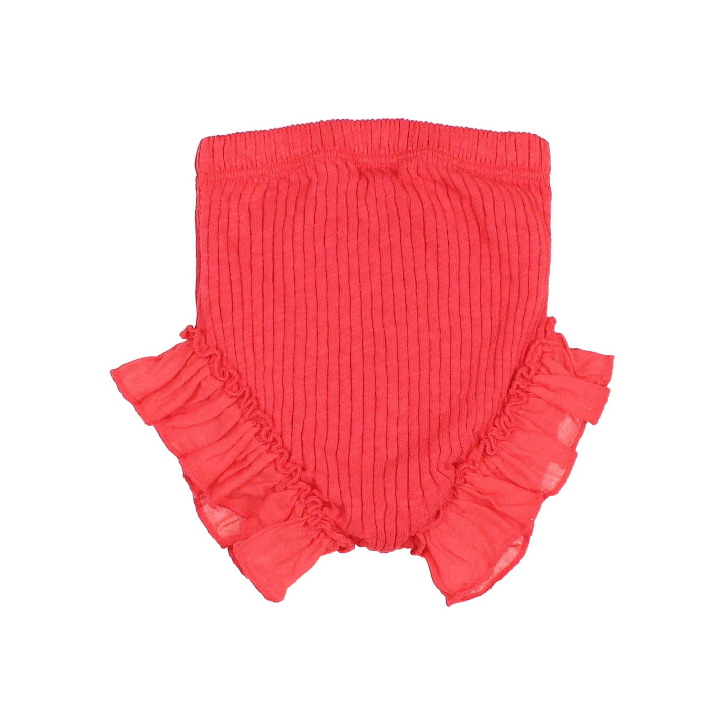 Buho Coral BB Rib Ruffle Culotte - Image 2