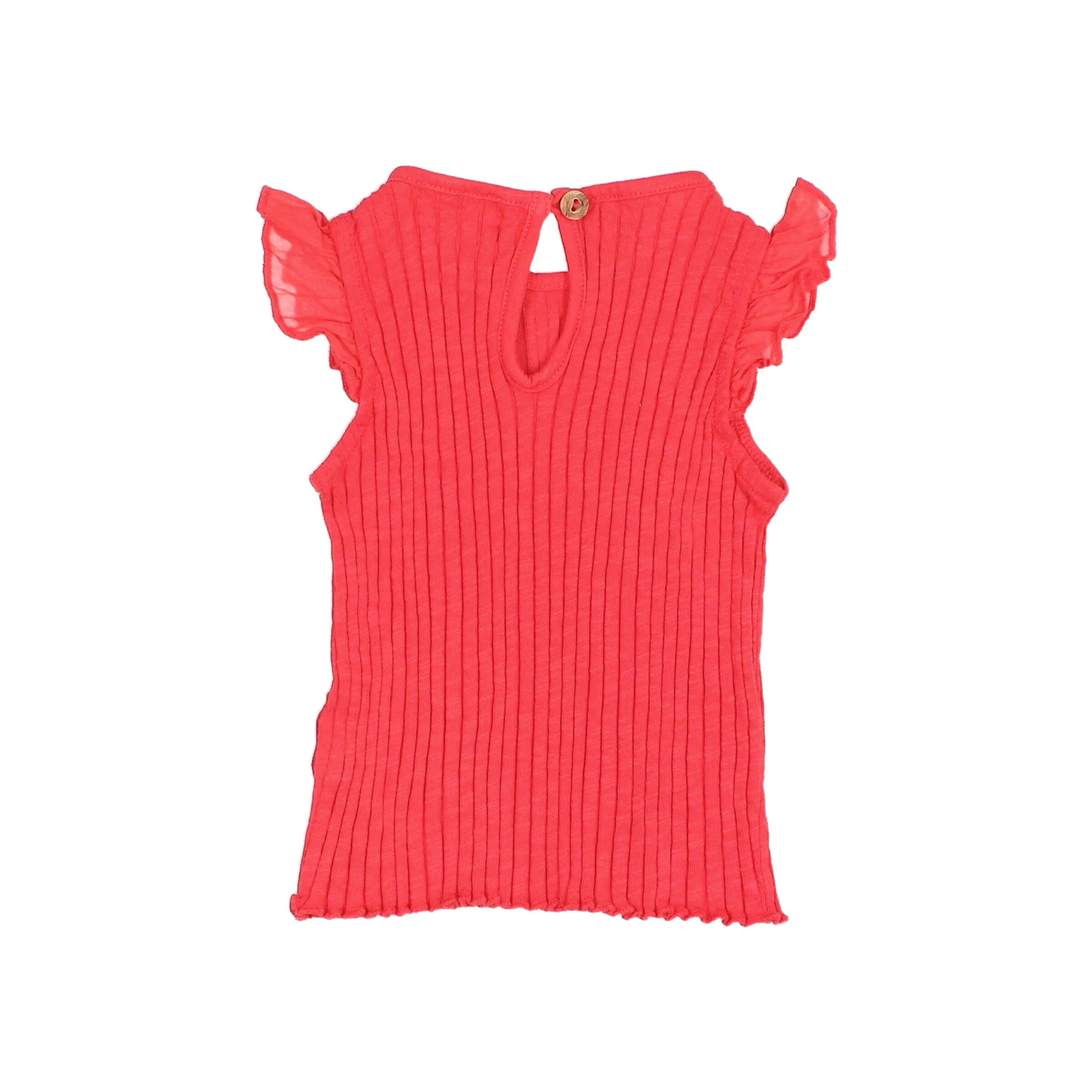 Buho Coral BB Rib Ruffle T-Shirt - Image 2