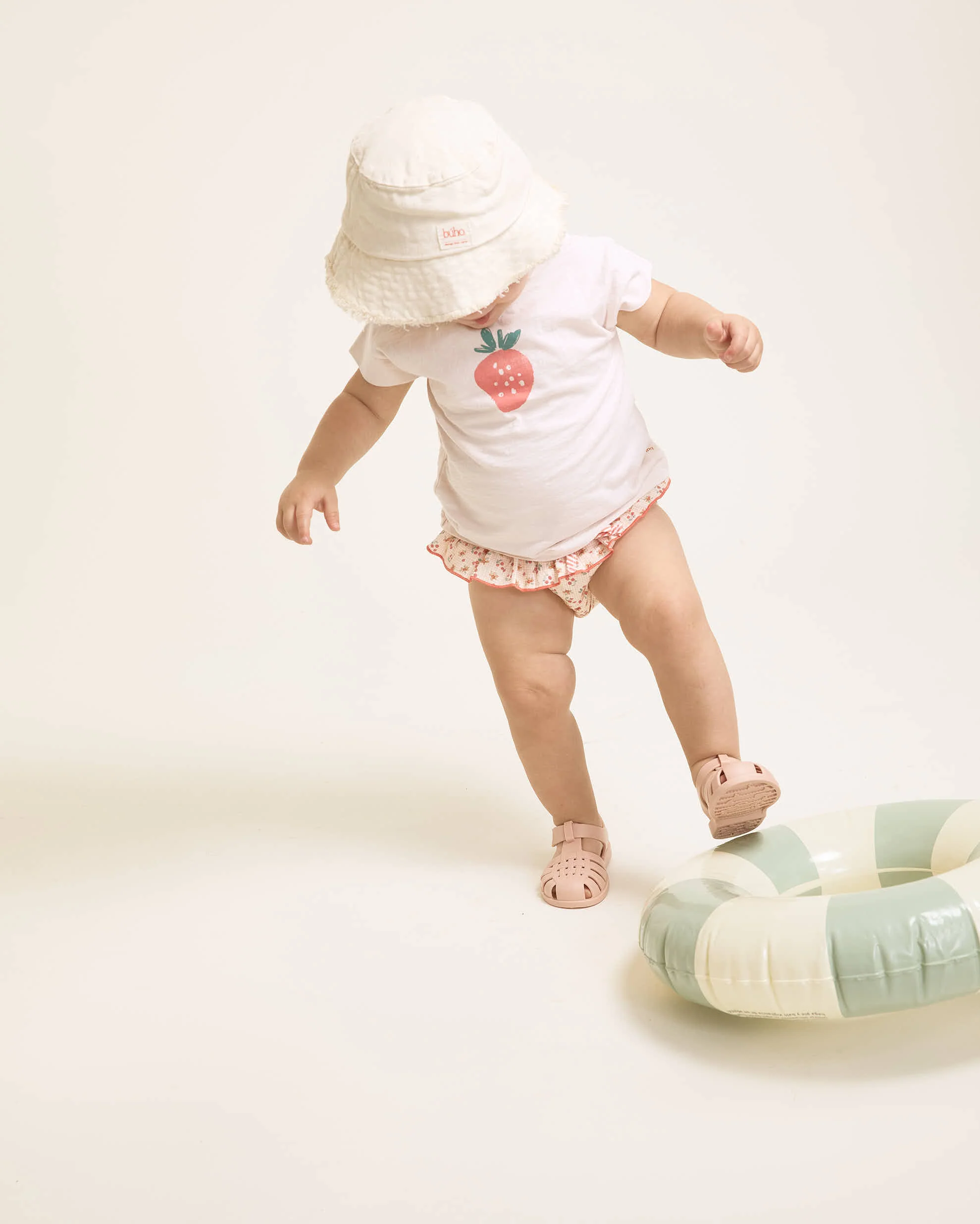 Buho Cream Pink BB Fresa T-Shirt - Image 3