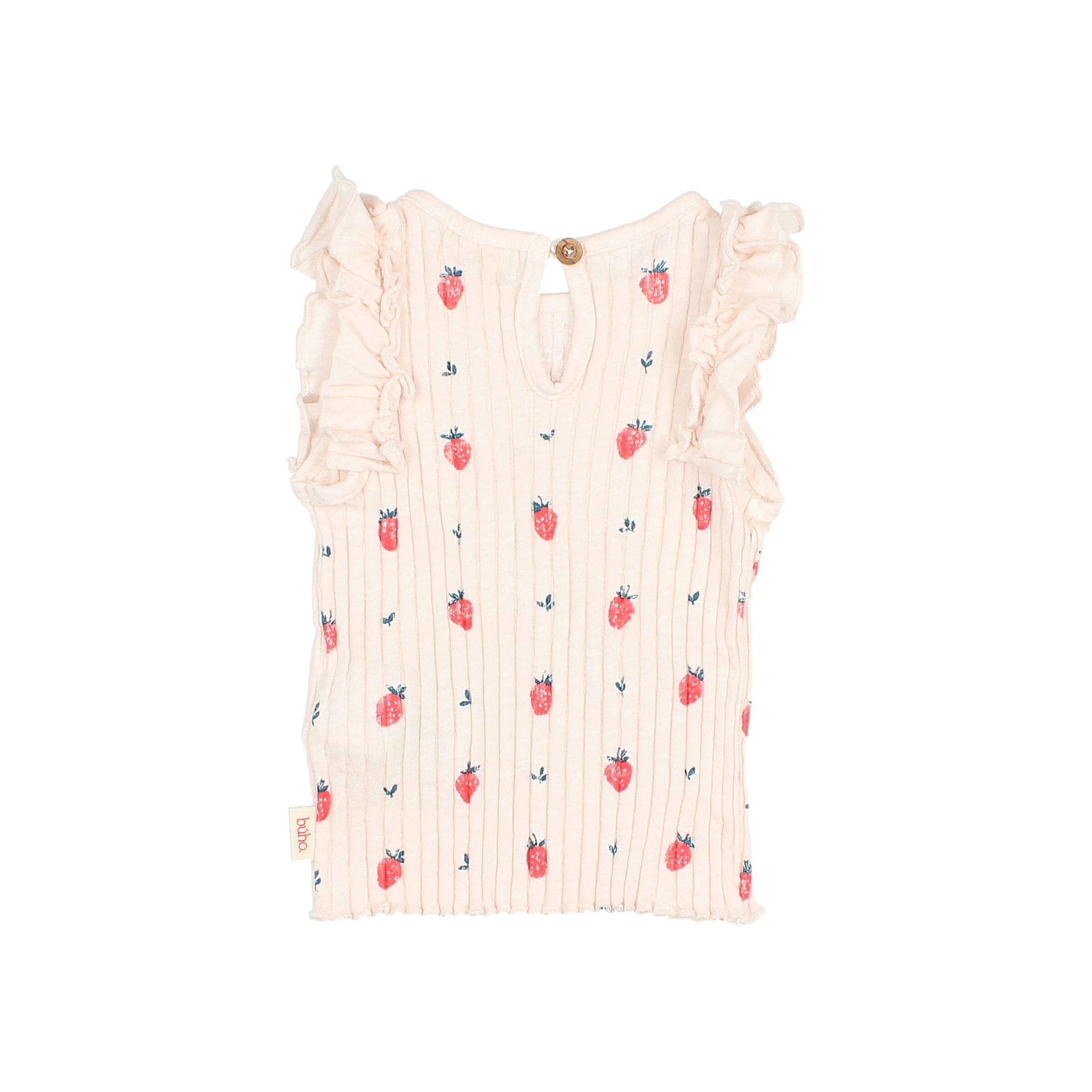 Buho Cream Pink BB Strawberry T-Shirt - Image 2