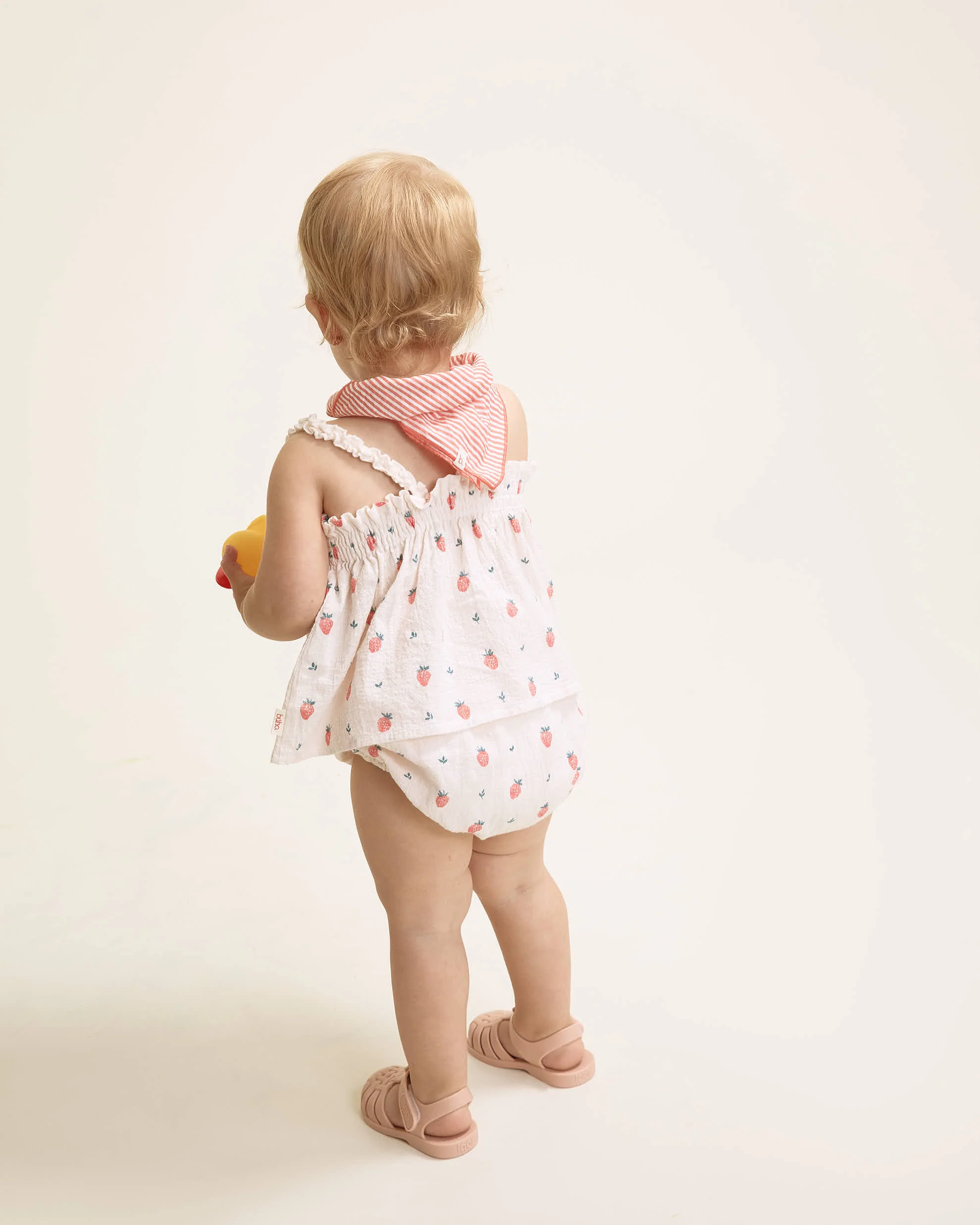 Buho Cream Pink BB Strawberry Top - Image 4