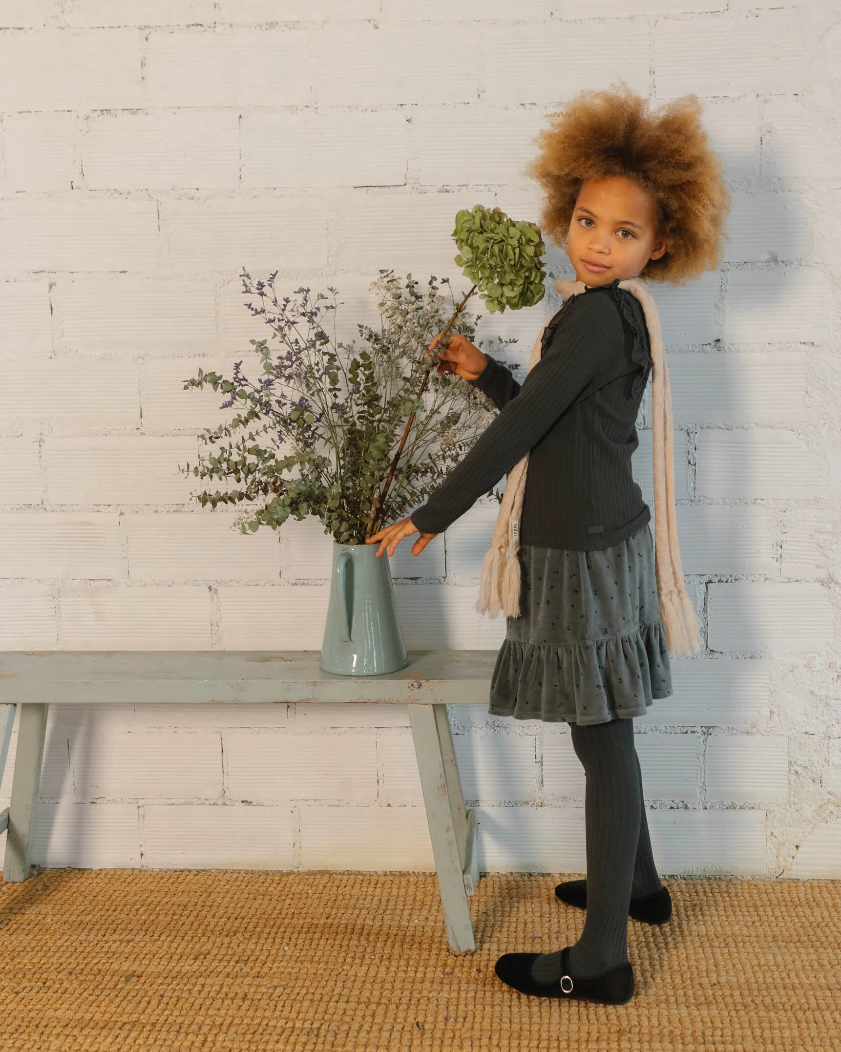Buho Elephant Velvet Cuore Skirt - Image 3