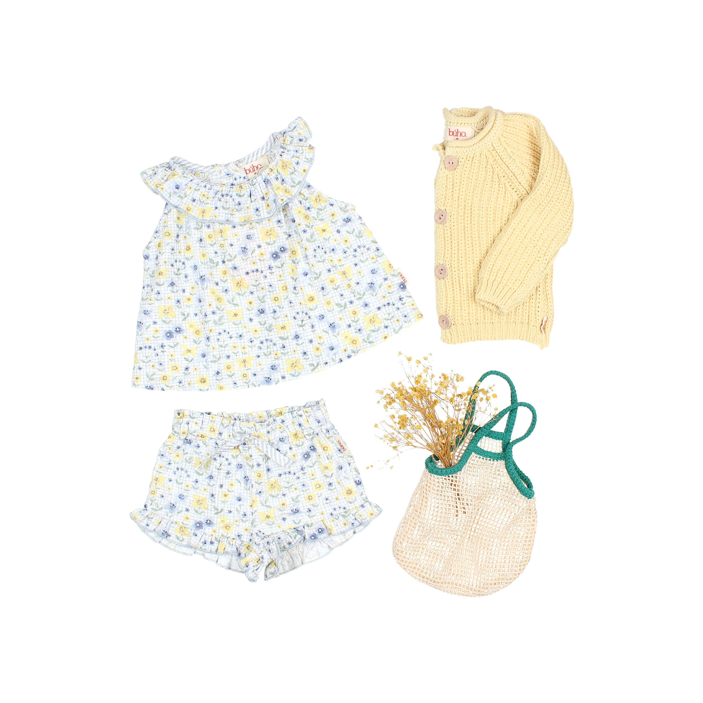 Buho Sky Blue BB Picnic Blouse - Image 3