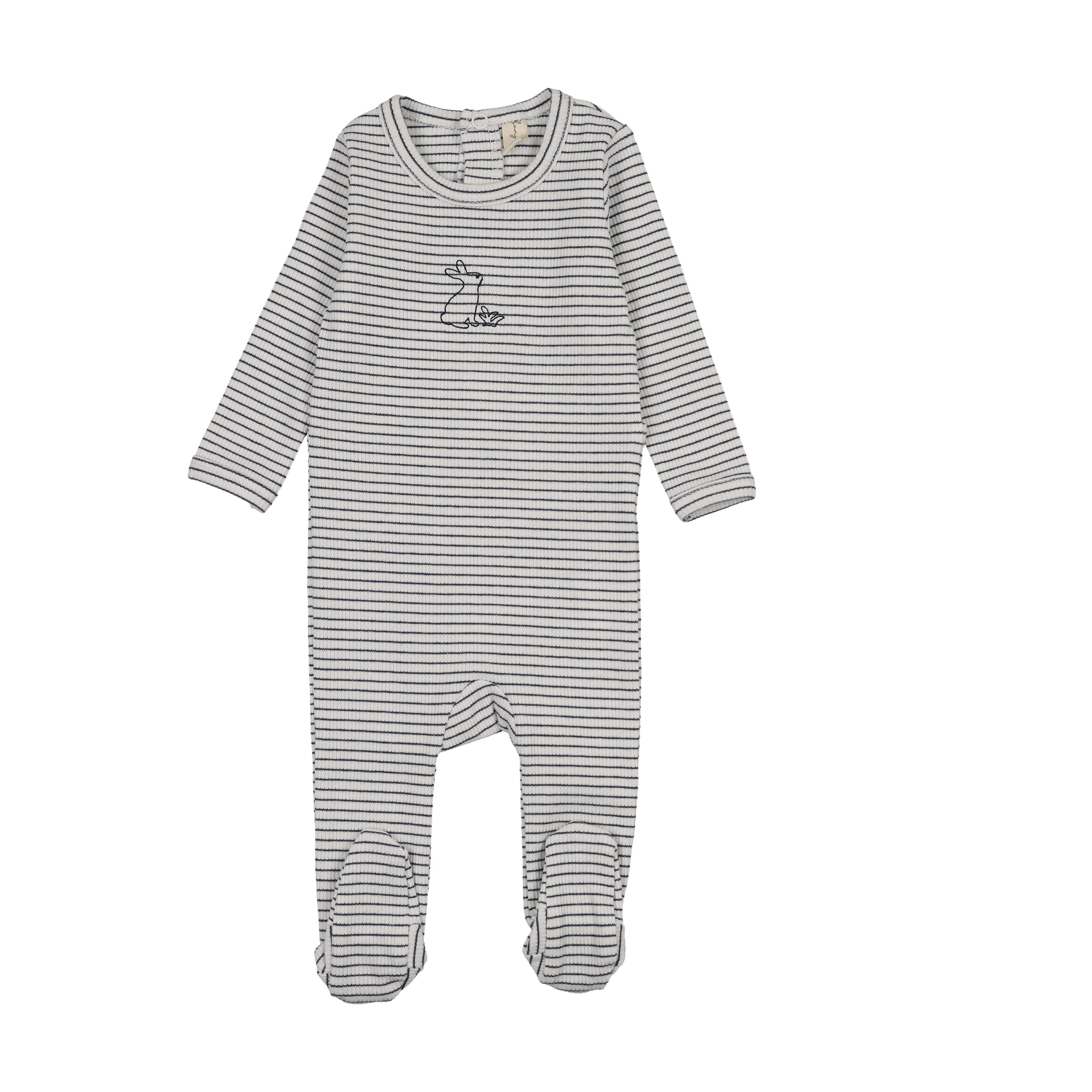 Bonjoy Bunny Footie - Navy/White