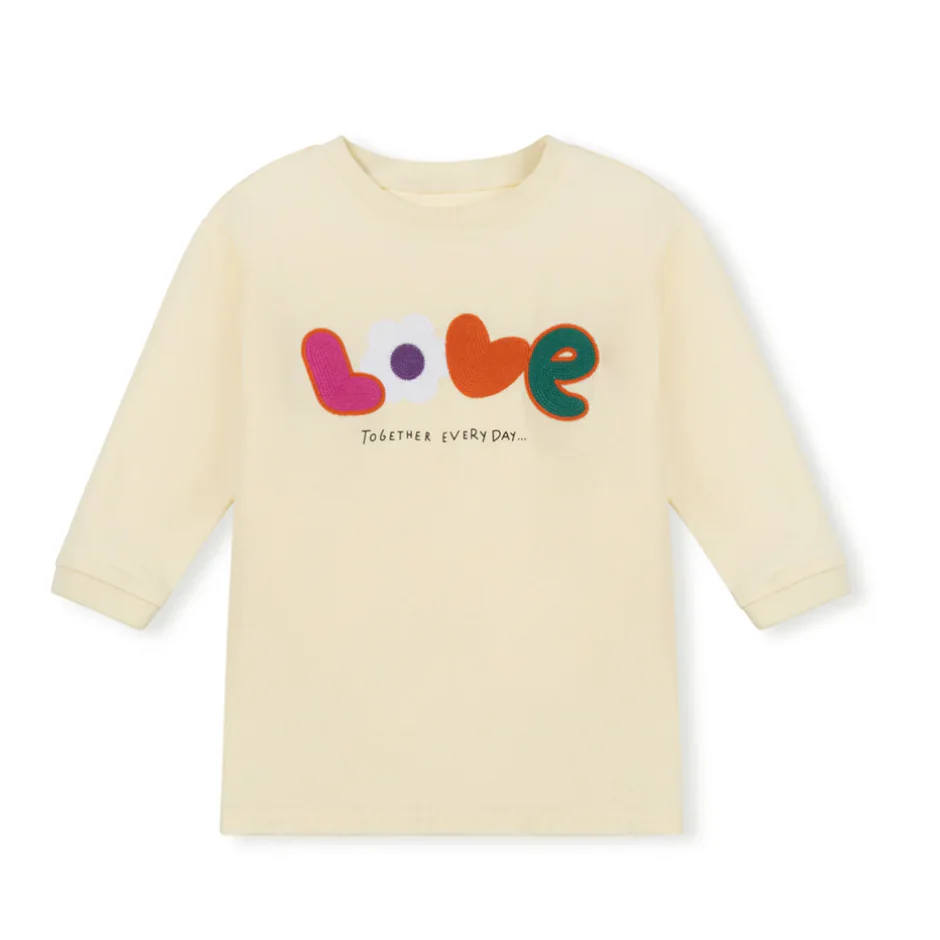 Cabana Cream Self Fabric Center Detailed Tee