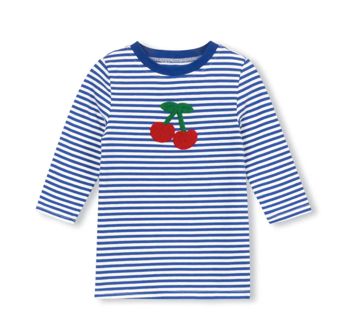 Cabana Royal Terry Cherry Striped Tee