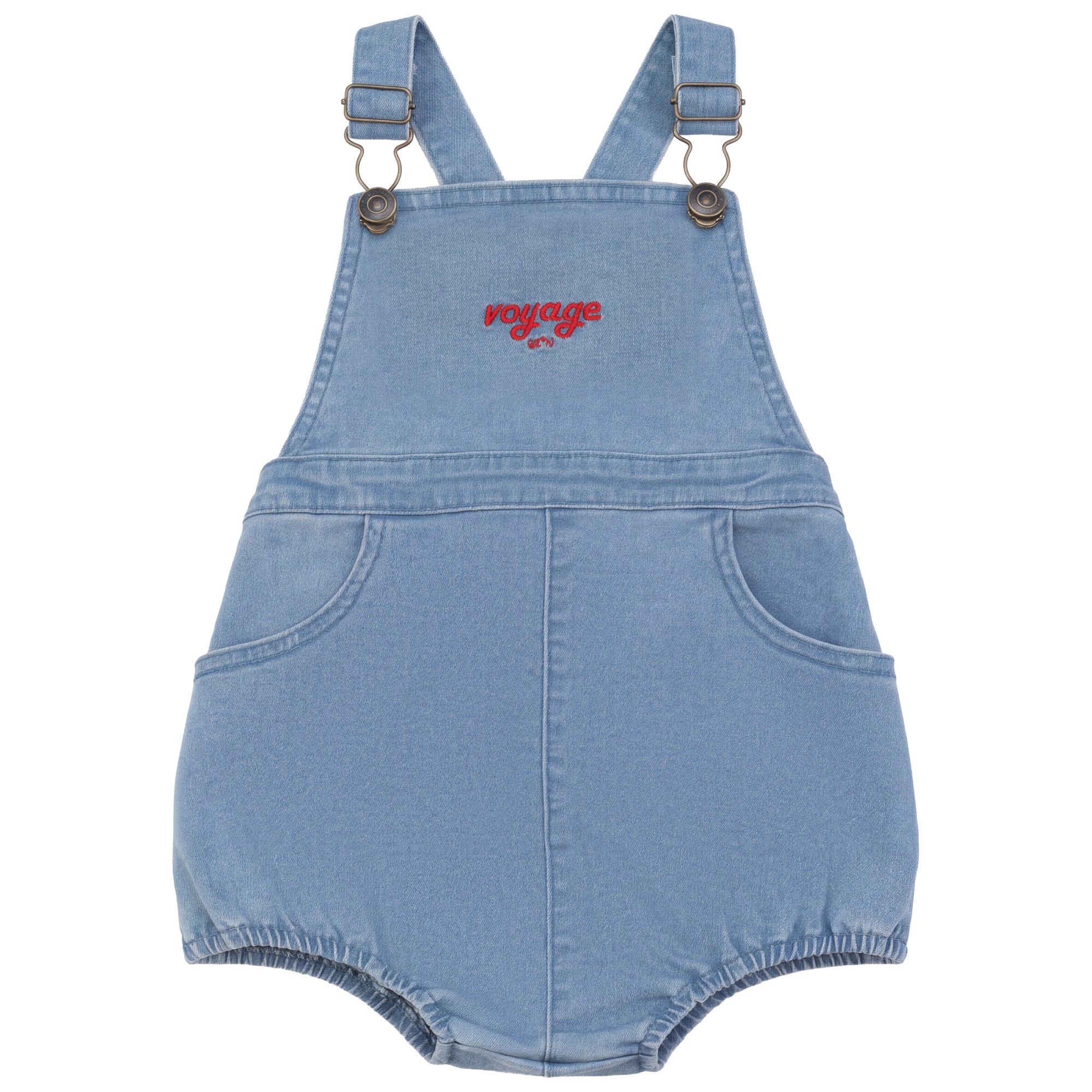Calla Lili BB Boy Nautical Romper - Denim Blue