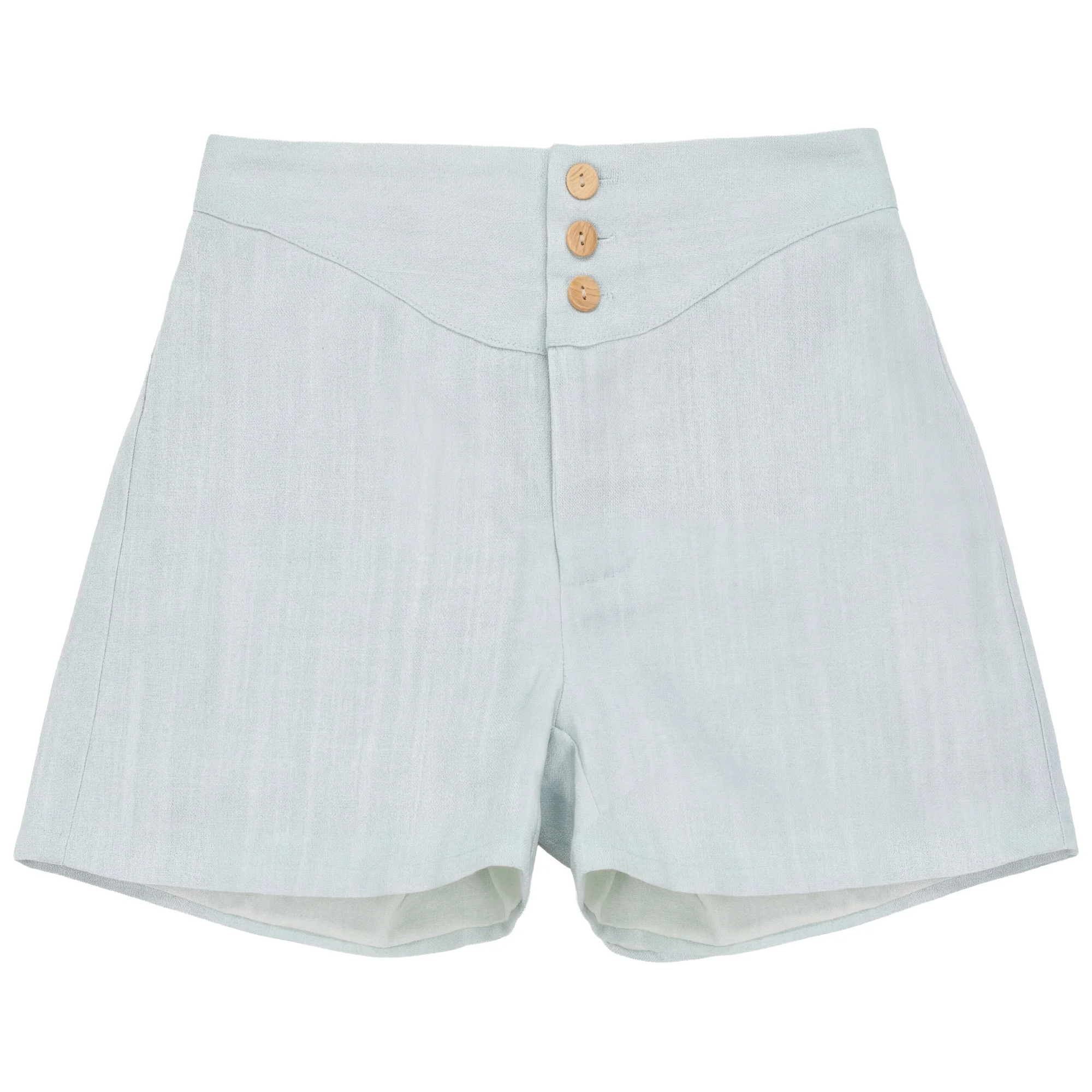 Calla Lili Boy Bermudas With Buttons - Blue Sage