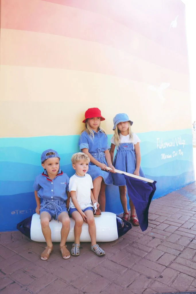 Calla Lili Boy Nautical Shirt - Denim Blue - Image 2