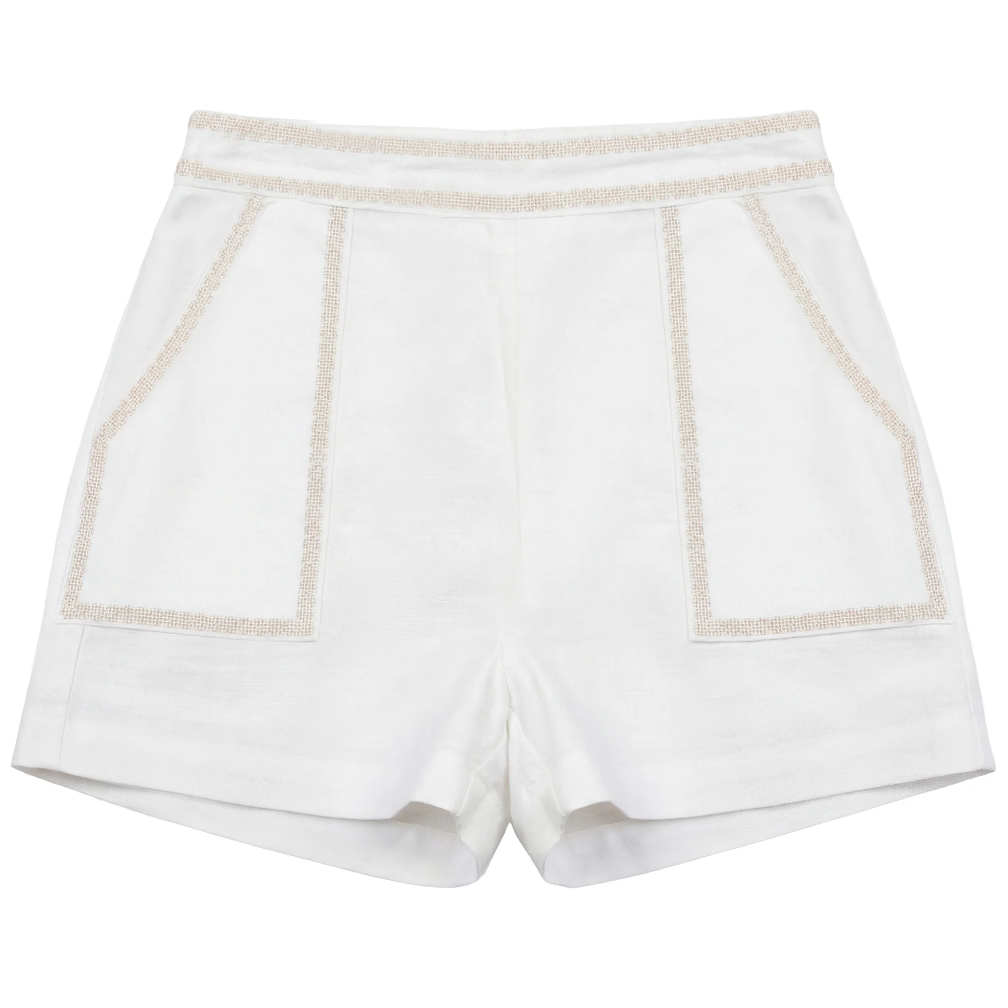 Calla Lili Buy Bermuda Shorts - White/Sand