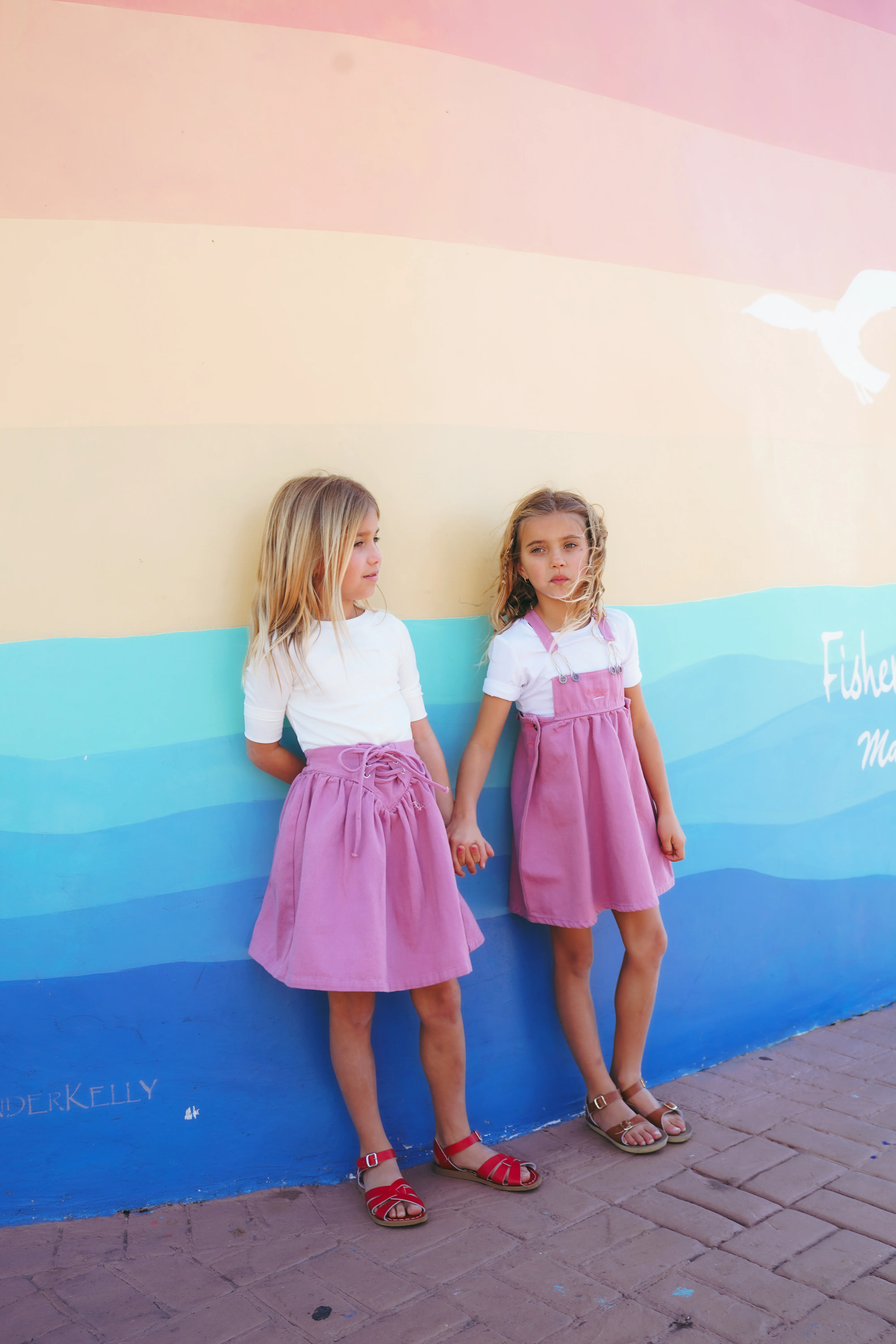 Calla Lili Girl Long Sleeve T-Shirt - White/Pink - Image 3