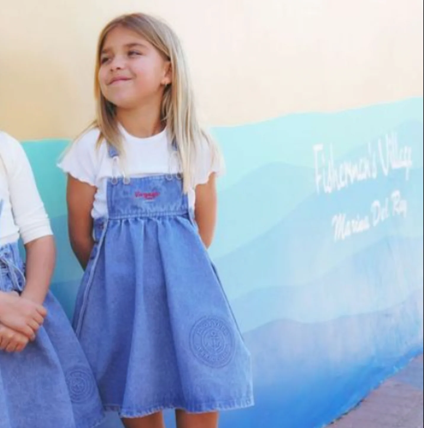 Calla Lili Girl Nautical Jumper - Blue Denim- RUNS BIG SIZE DOWN ONE SIZE