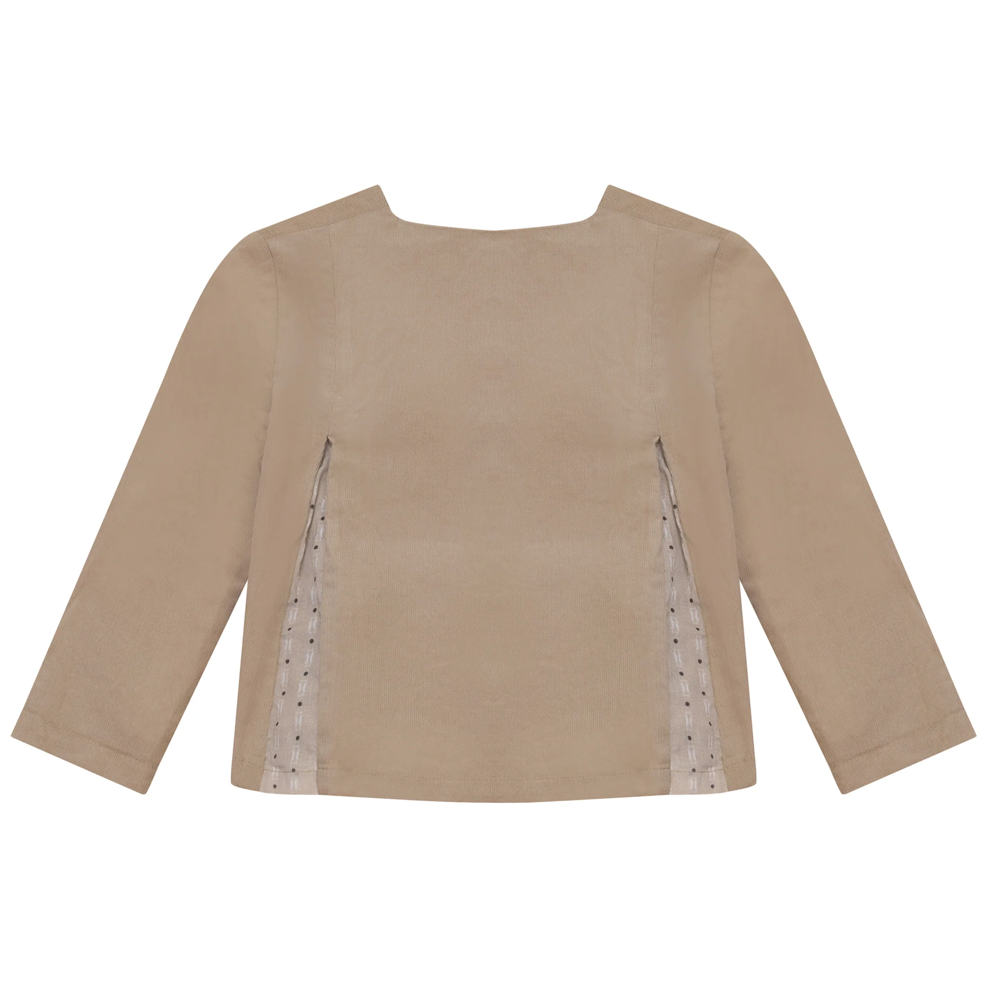 Calla Lili, Camel, Boy Blazer With Print - Image 2