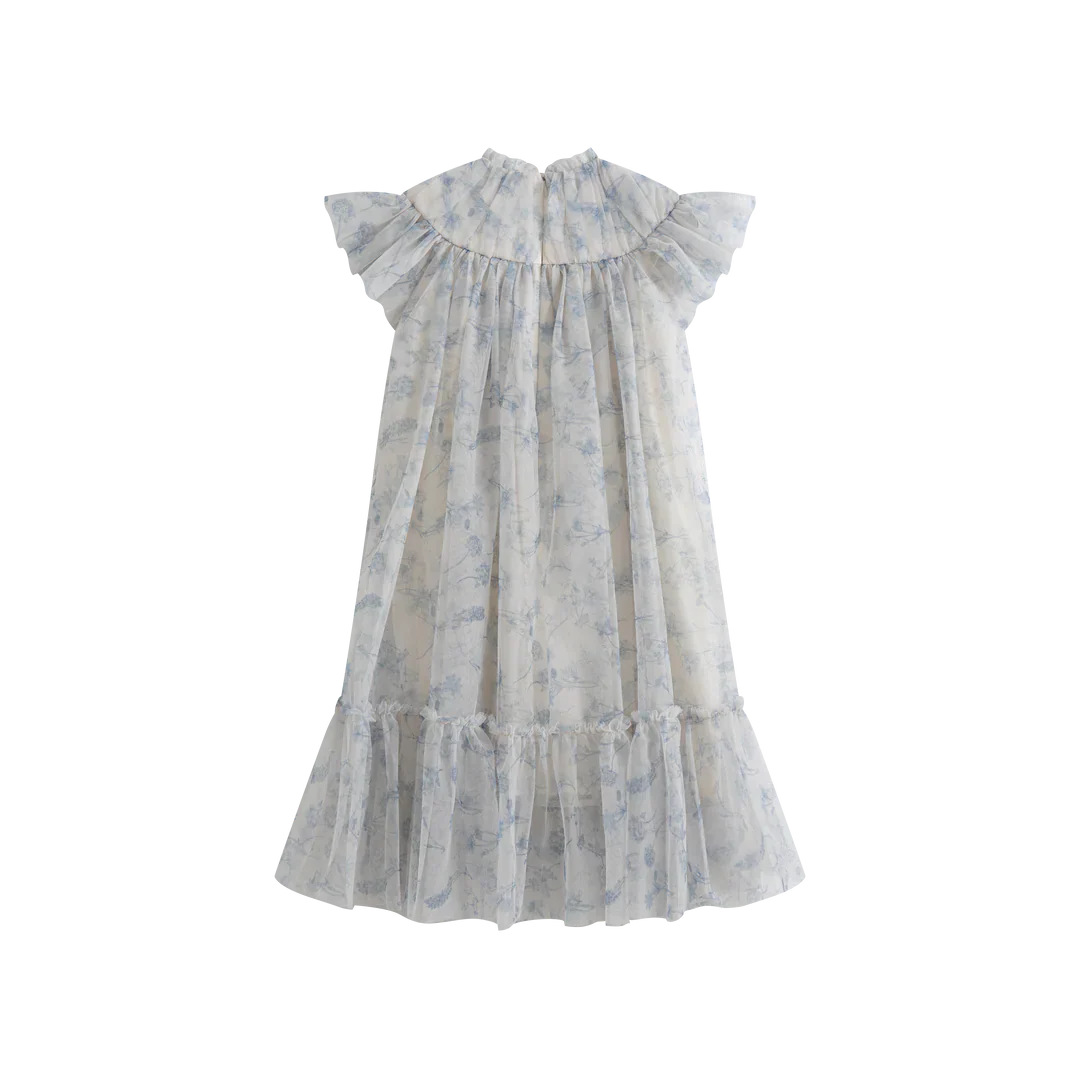 Cera Una Volta Marisol Dress Blue Flower - Image 2