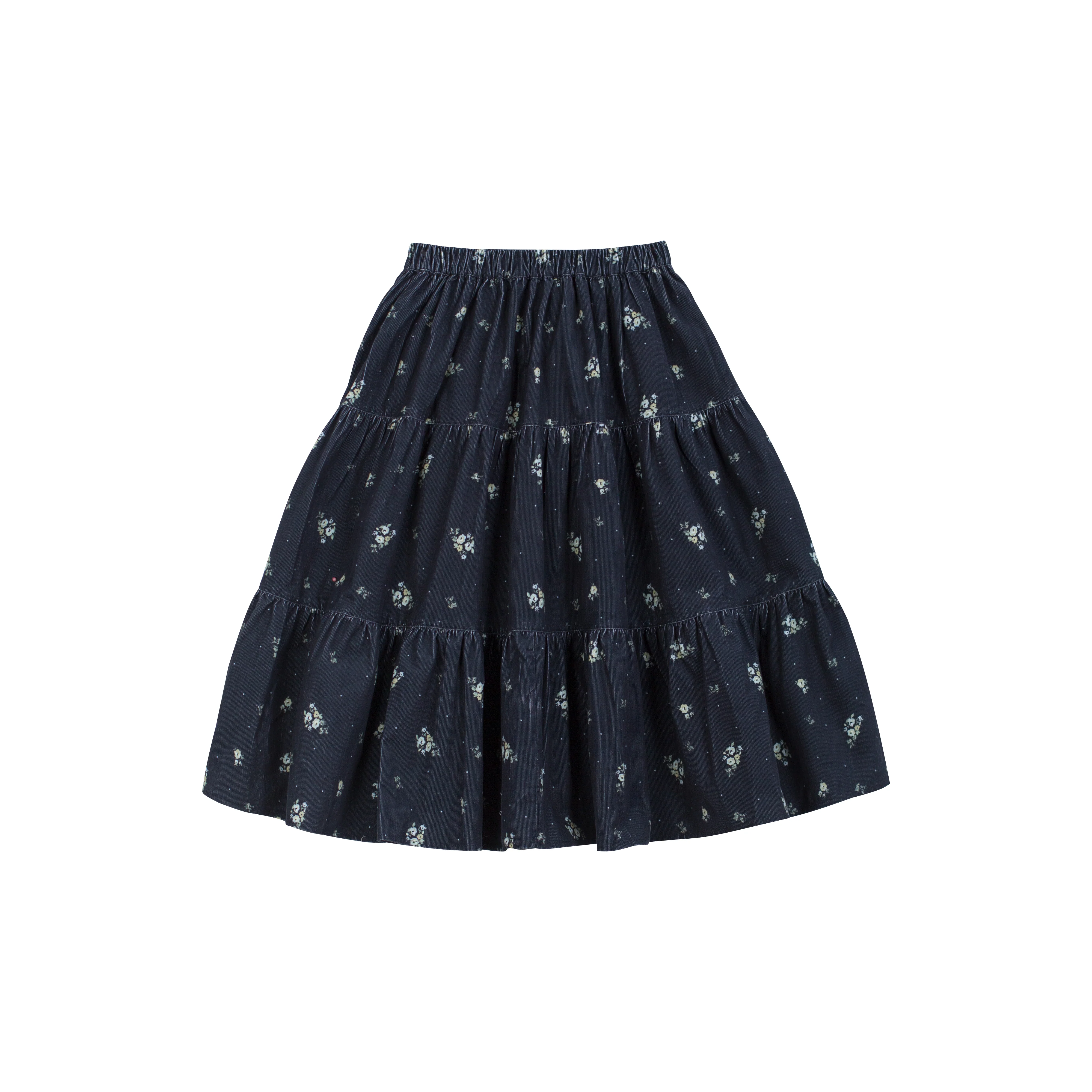Cera Una Volta MaryJane Skirt Black Flower