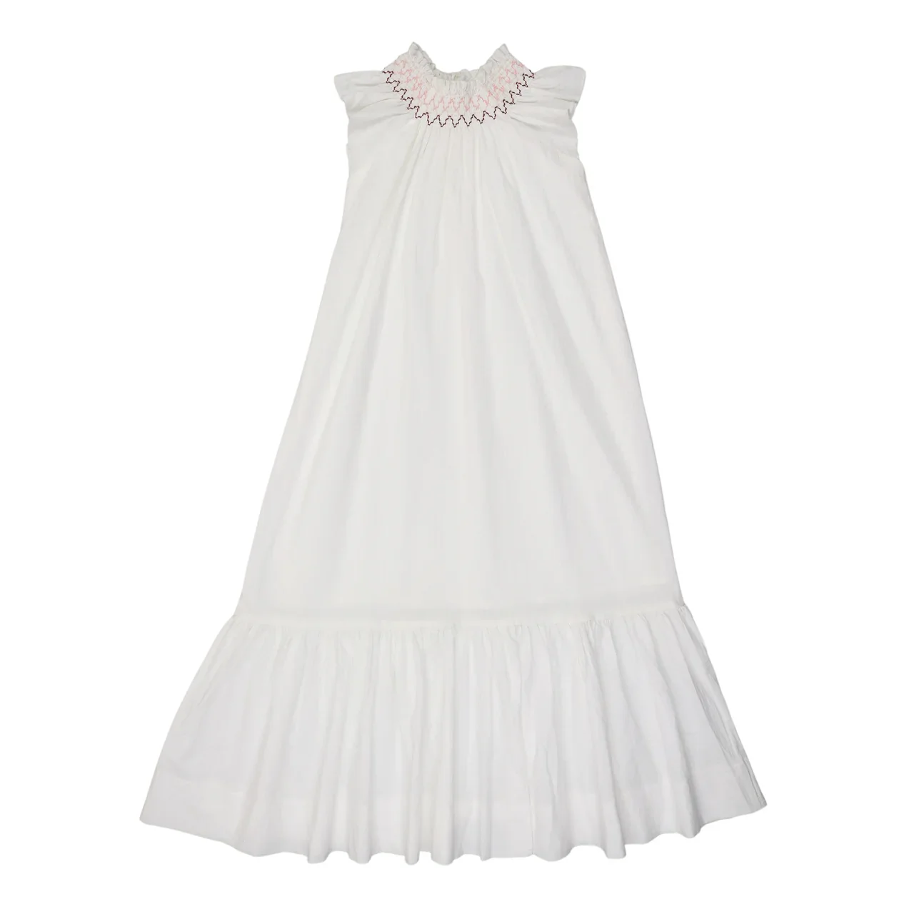 Bonjoy Chevron Stitch Maxi Robe - Winter White
