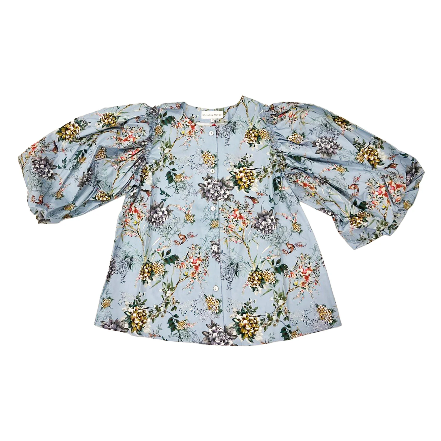 Christina Rohde Floral Print Top No. 4441 123
