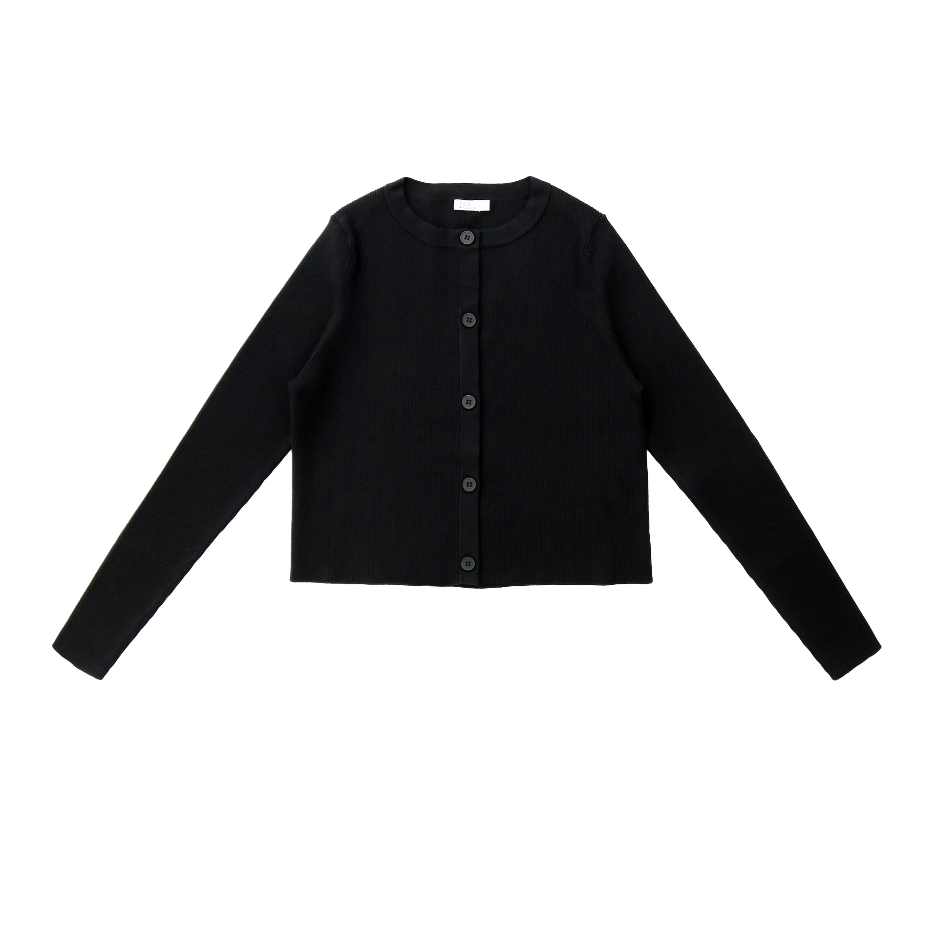 Coco Blanc Black Ribbed Cardigan (CB2064)