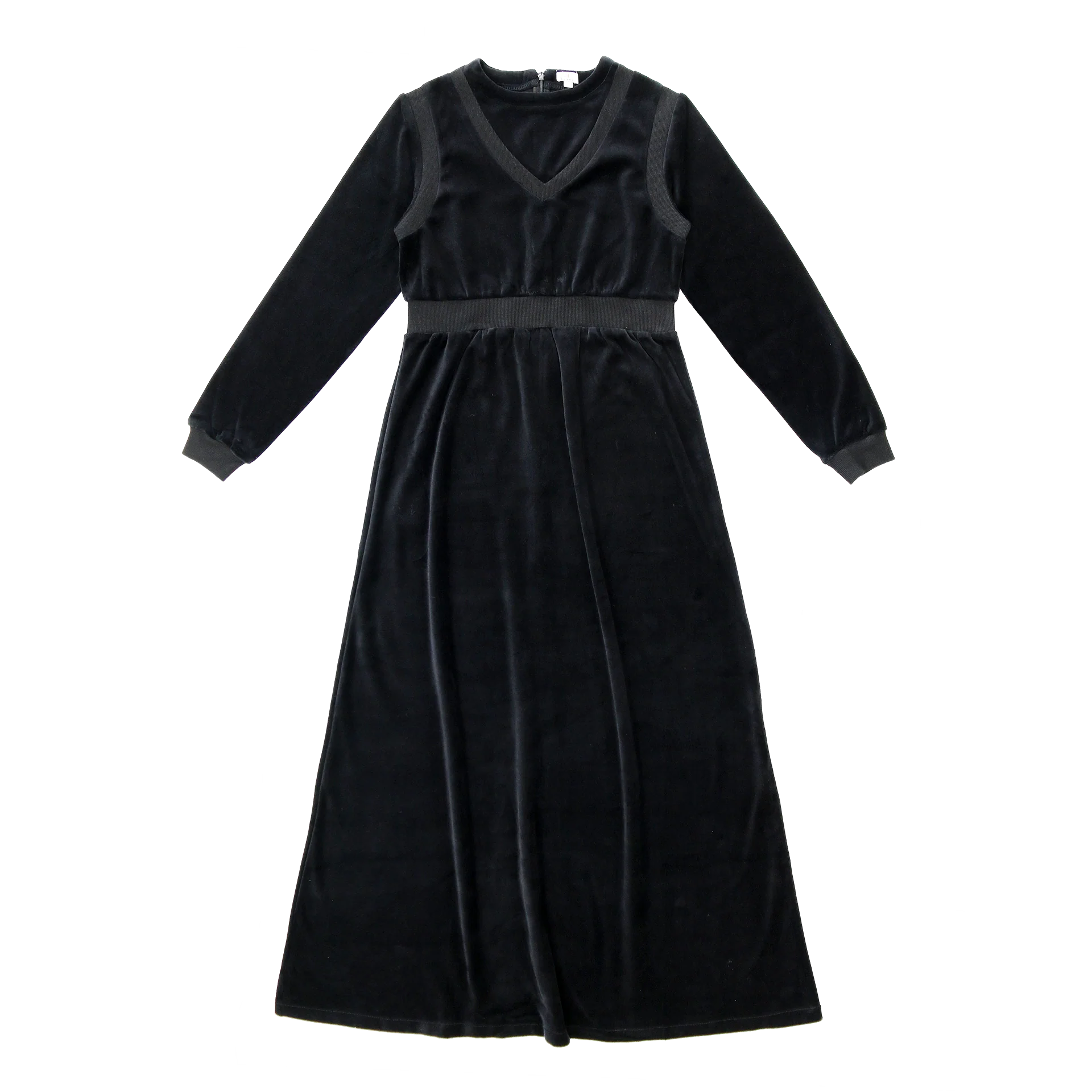 Coco Blanc Black Velour Maxi (CB2075)