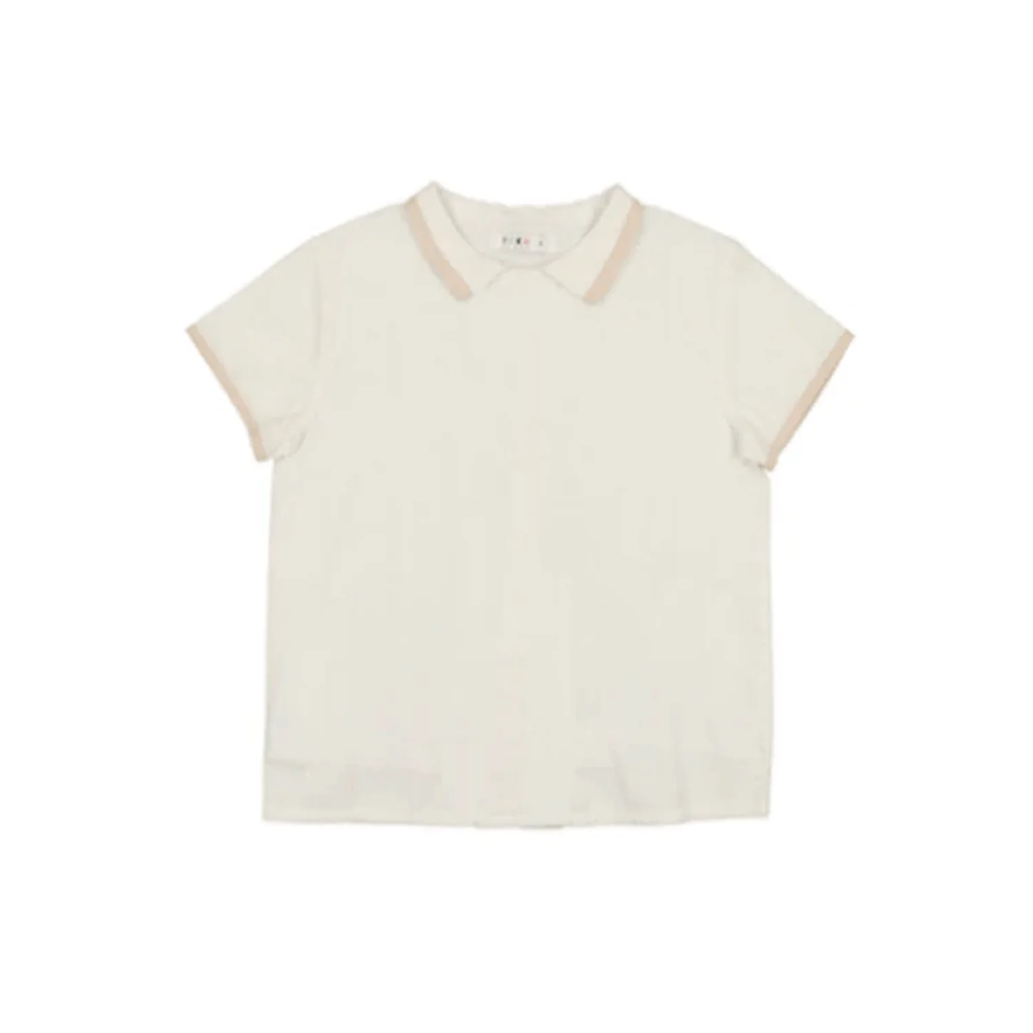 Coco Blanc cream Contrast Collar Top