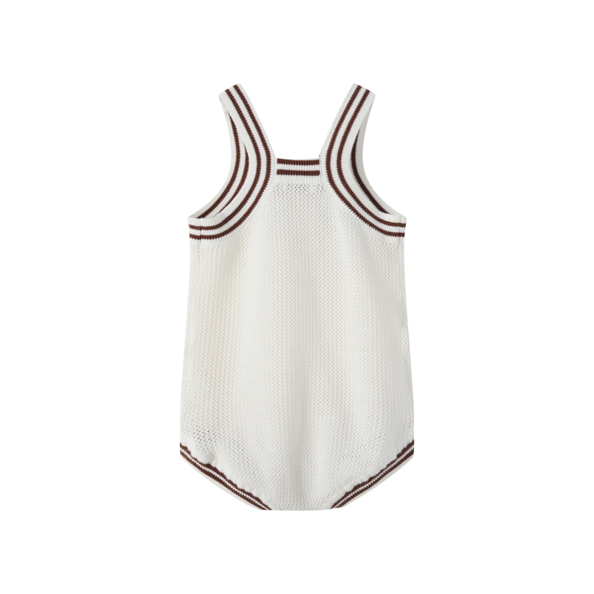 Coco Blanc Cream Mesh Romper - Image 2