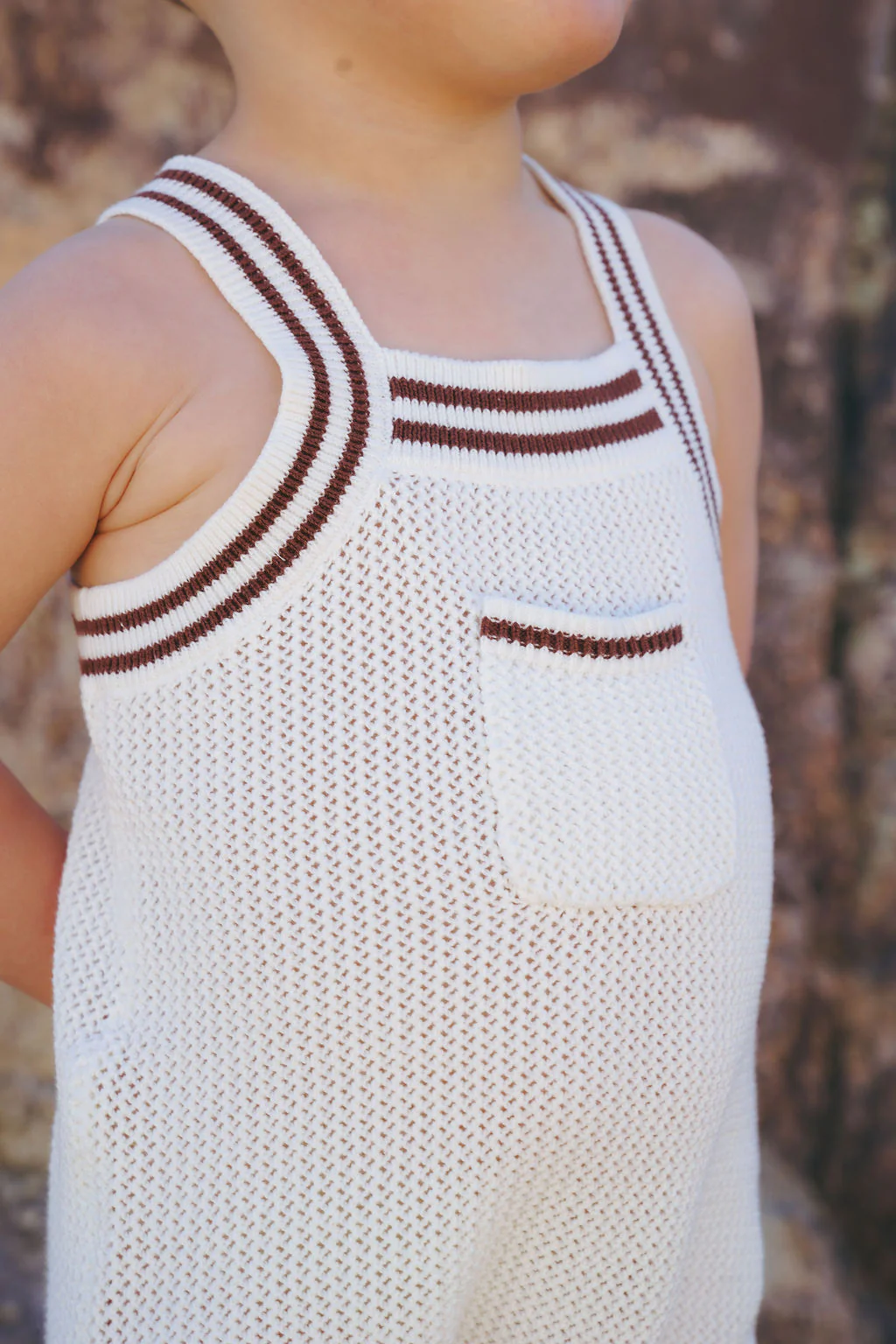 Coco Blanc Cream Mesh Romper - Image 3