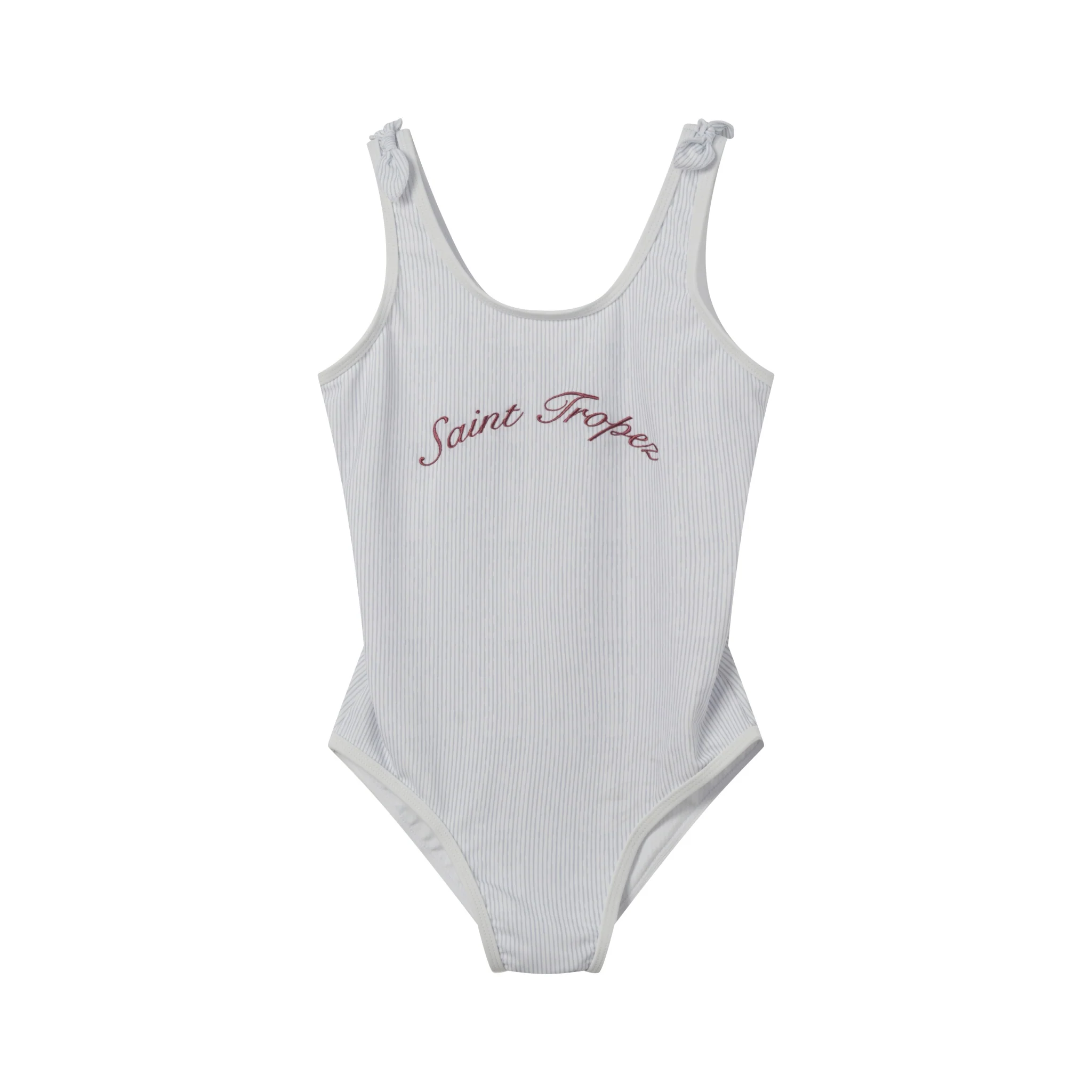 Coco Blanc Striped Girl Swimsuit