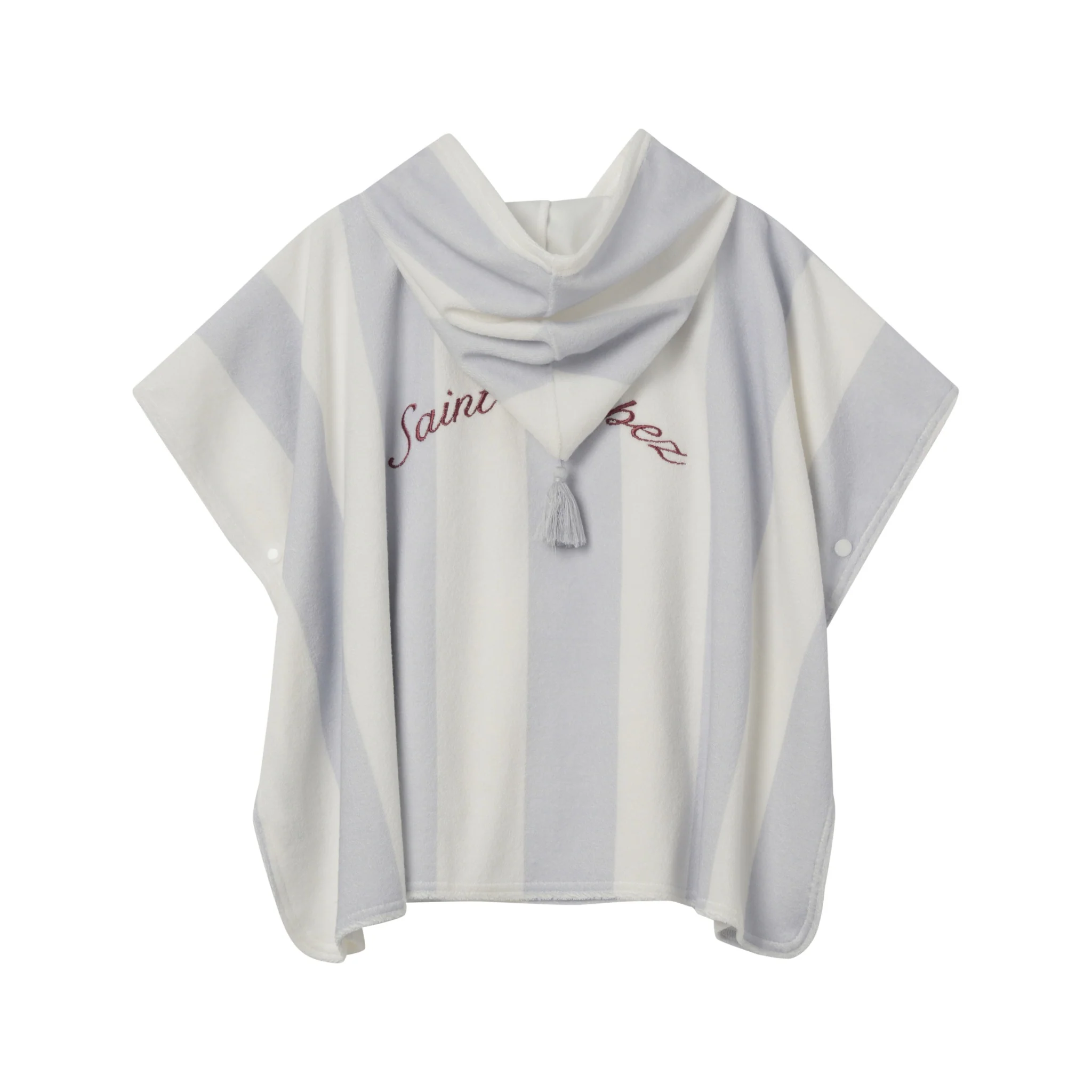 Coco Blanc Striped Terry Poncho SS26 - Image 2
