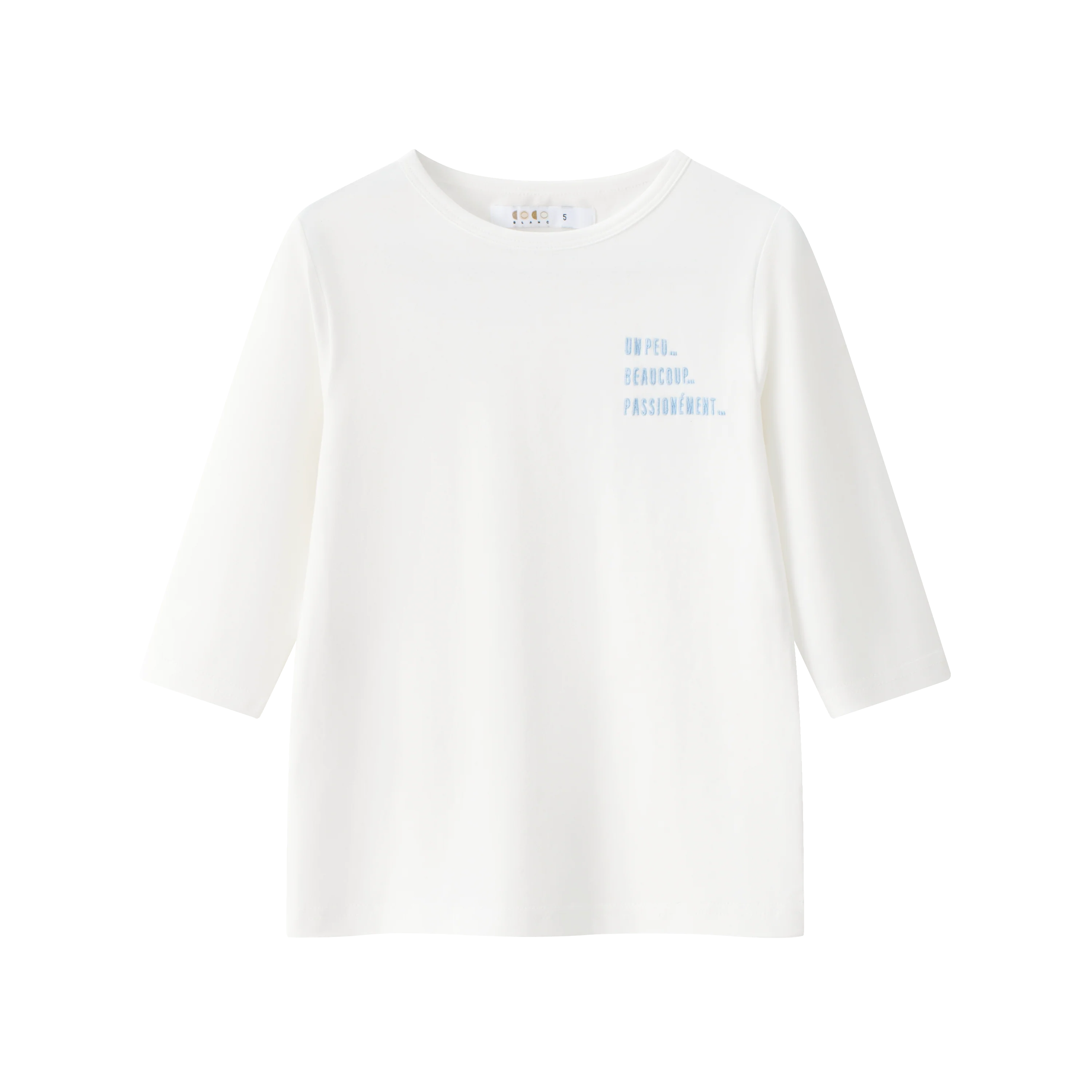 Coco Blanc White 3/4 White Tee SS26