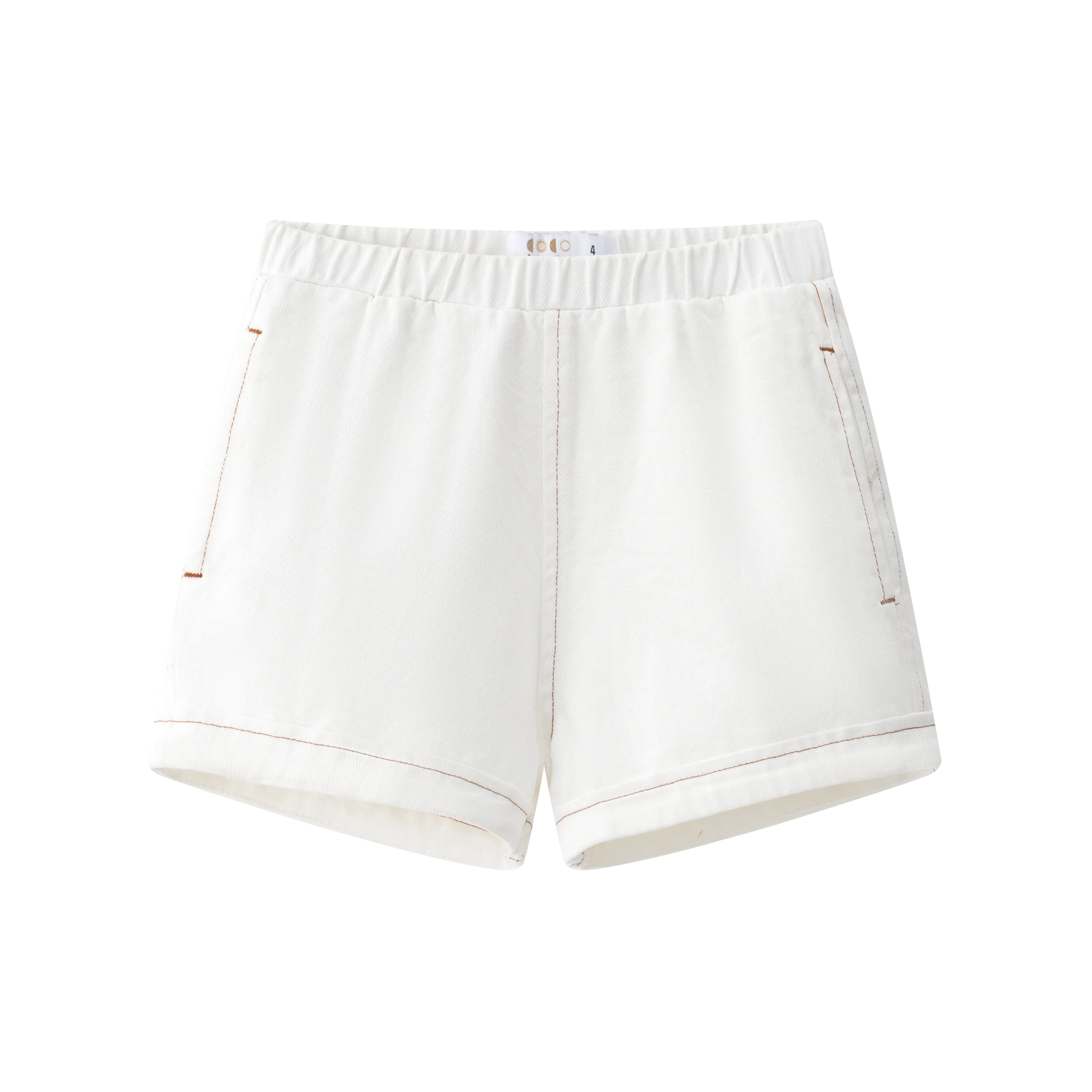 Coco Blanc White Denim Shorts (Pocket in back)