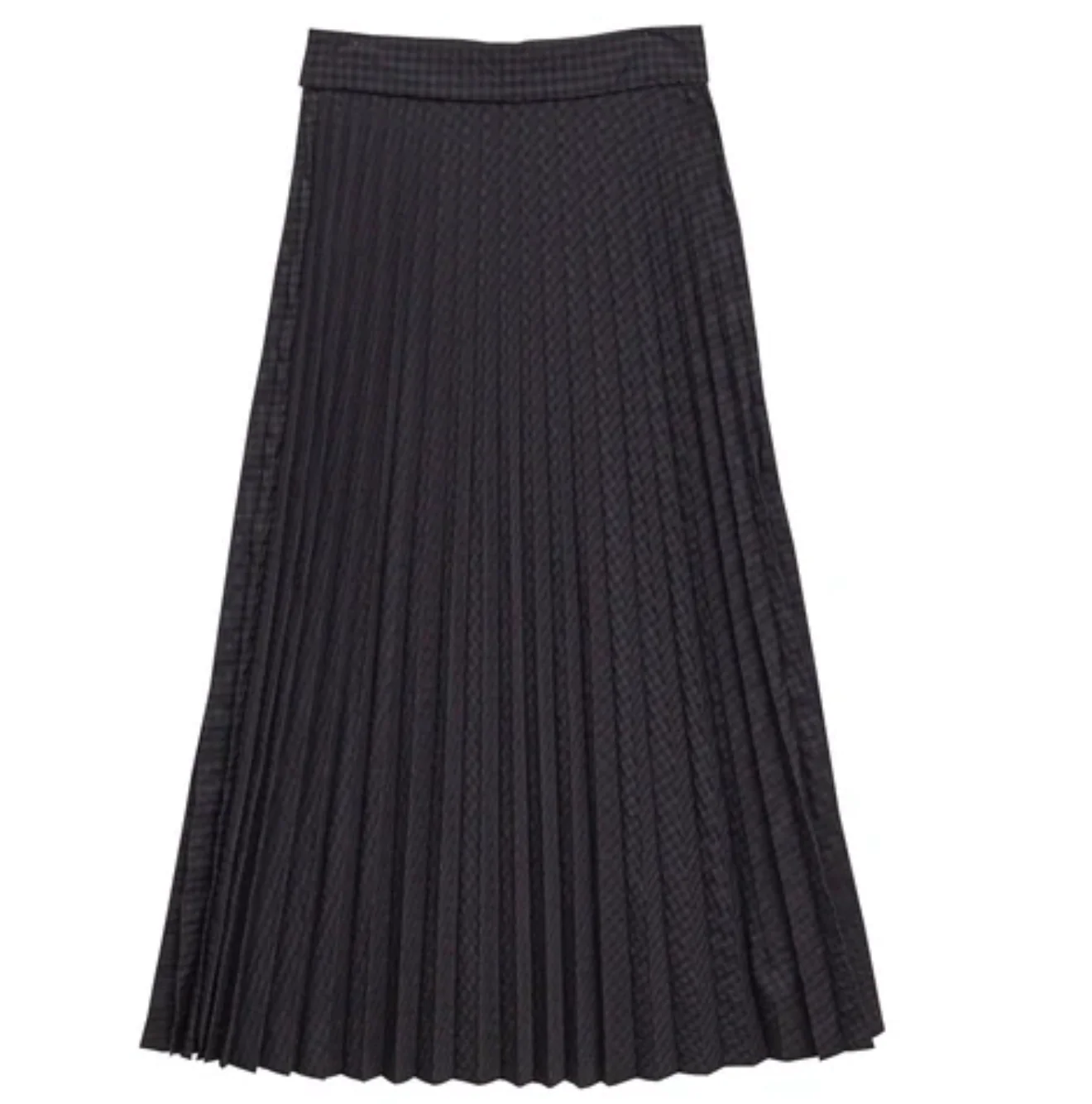 Cosmosophie Vichy Black Soleil Skirt