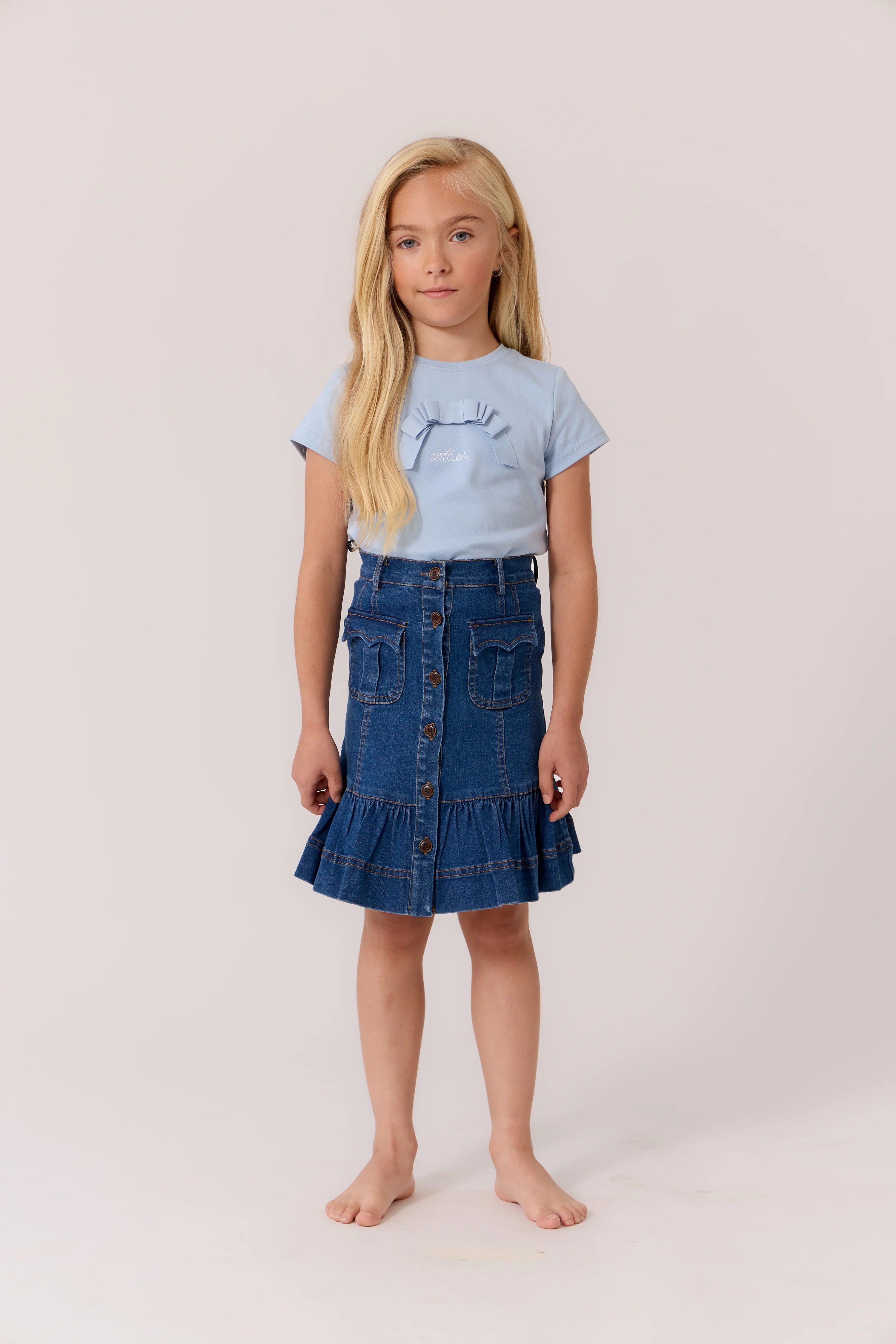 Cottier Blue Lina Skirt - Image 2