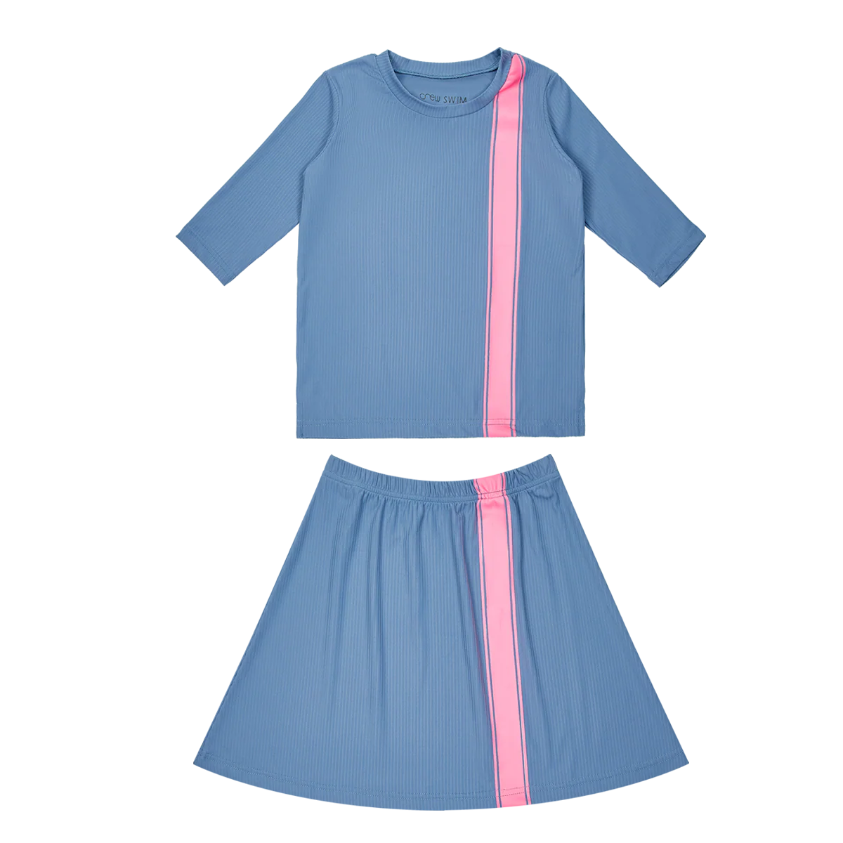 Crew Kids Blue Sport Stripe Swim Set