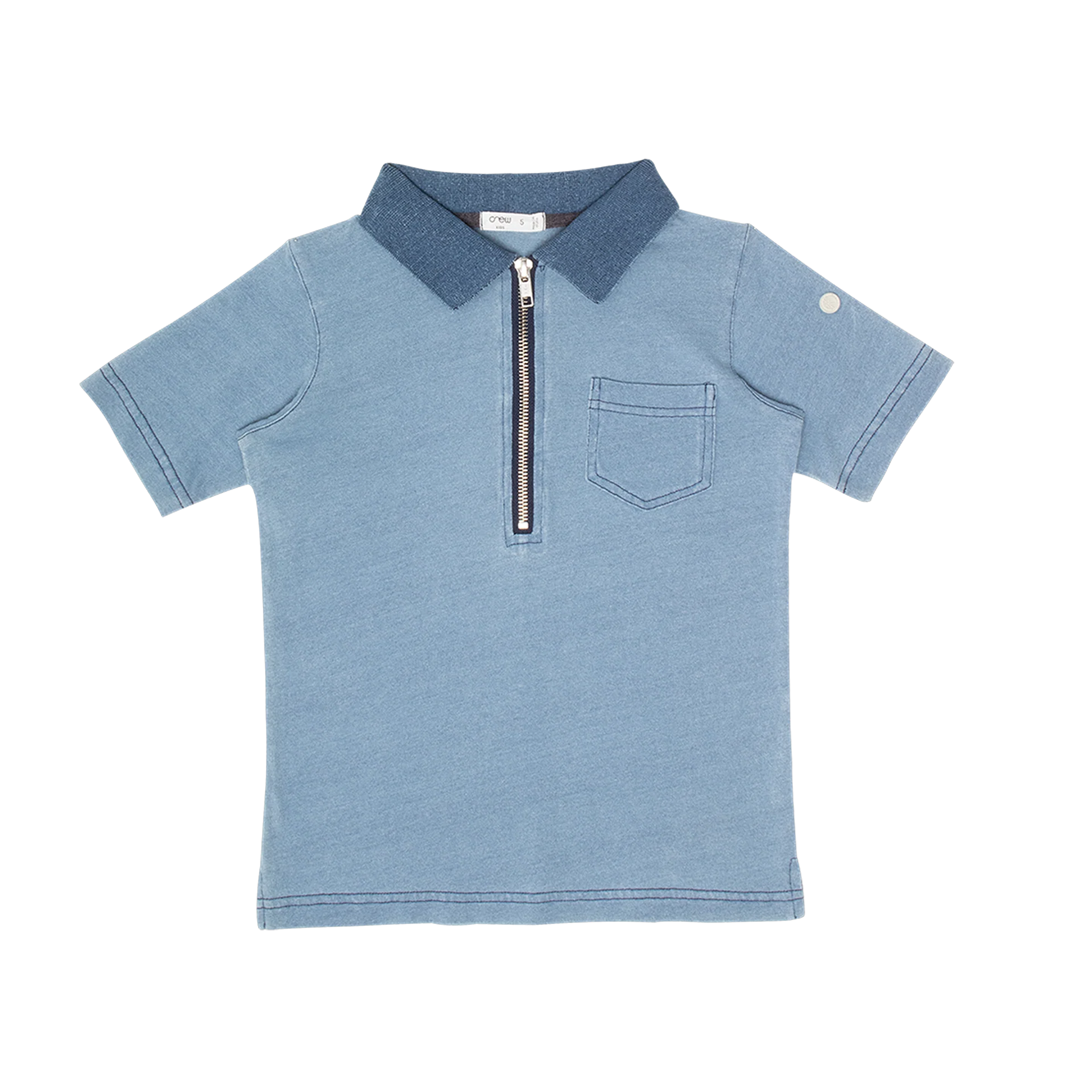 Crew Kids Light Blue Benny Polo