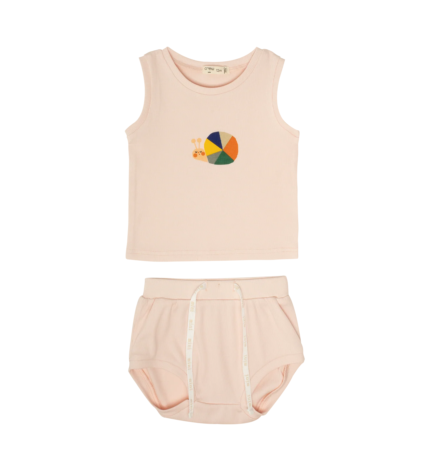 Crew Kids Pink Lynn Bib Tank Set