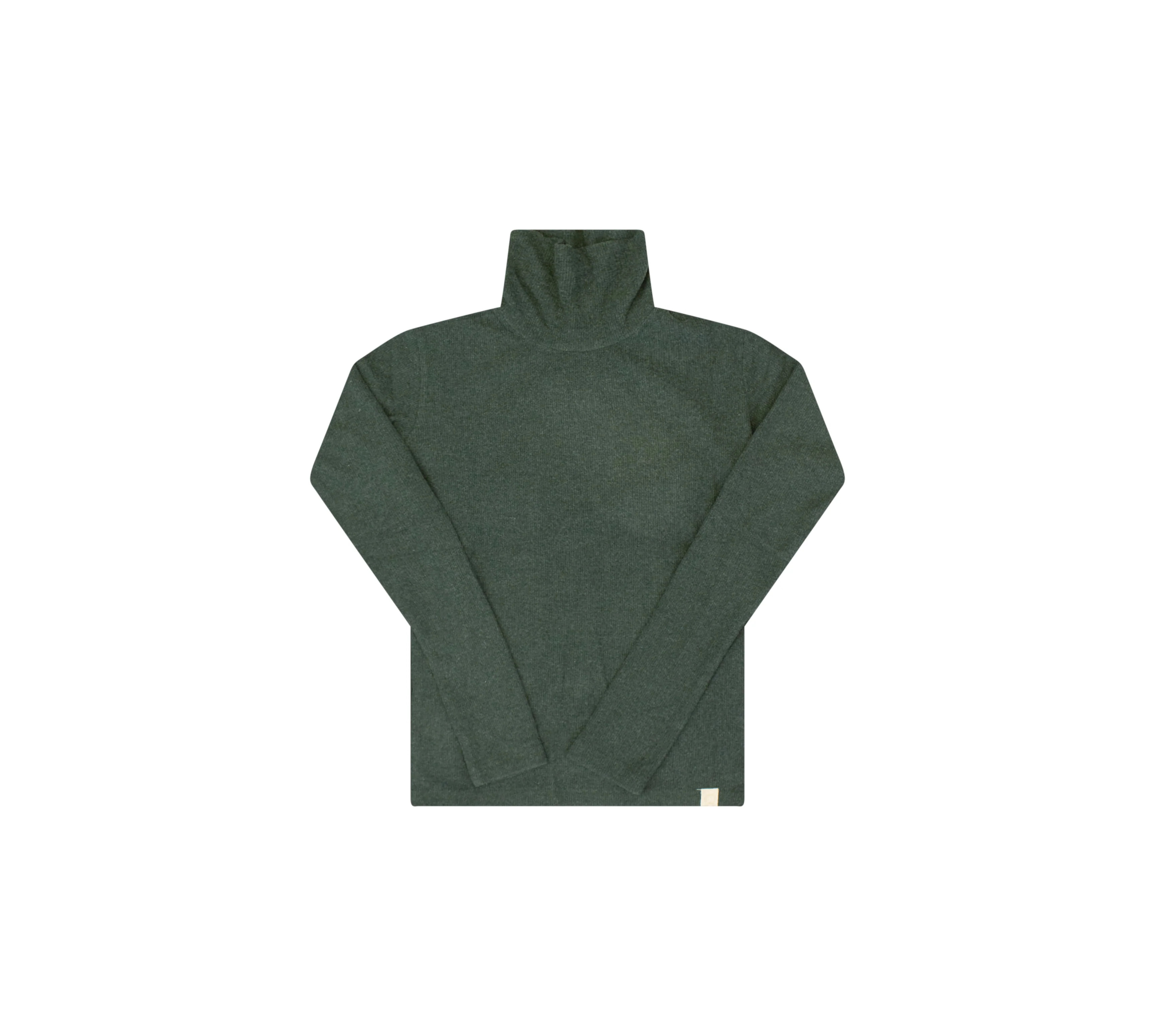 Crew Kids Rib Turtleneck Green